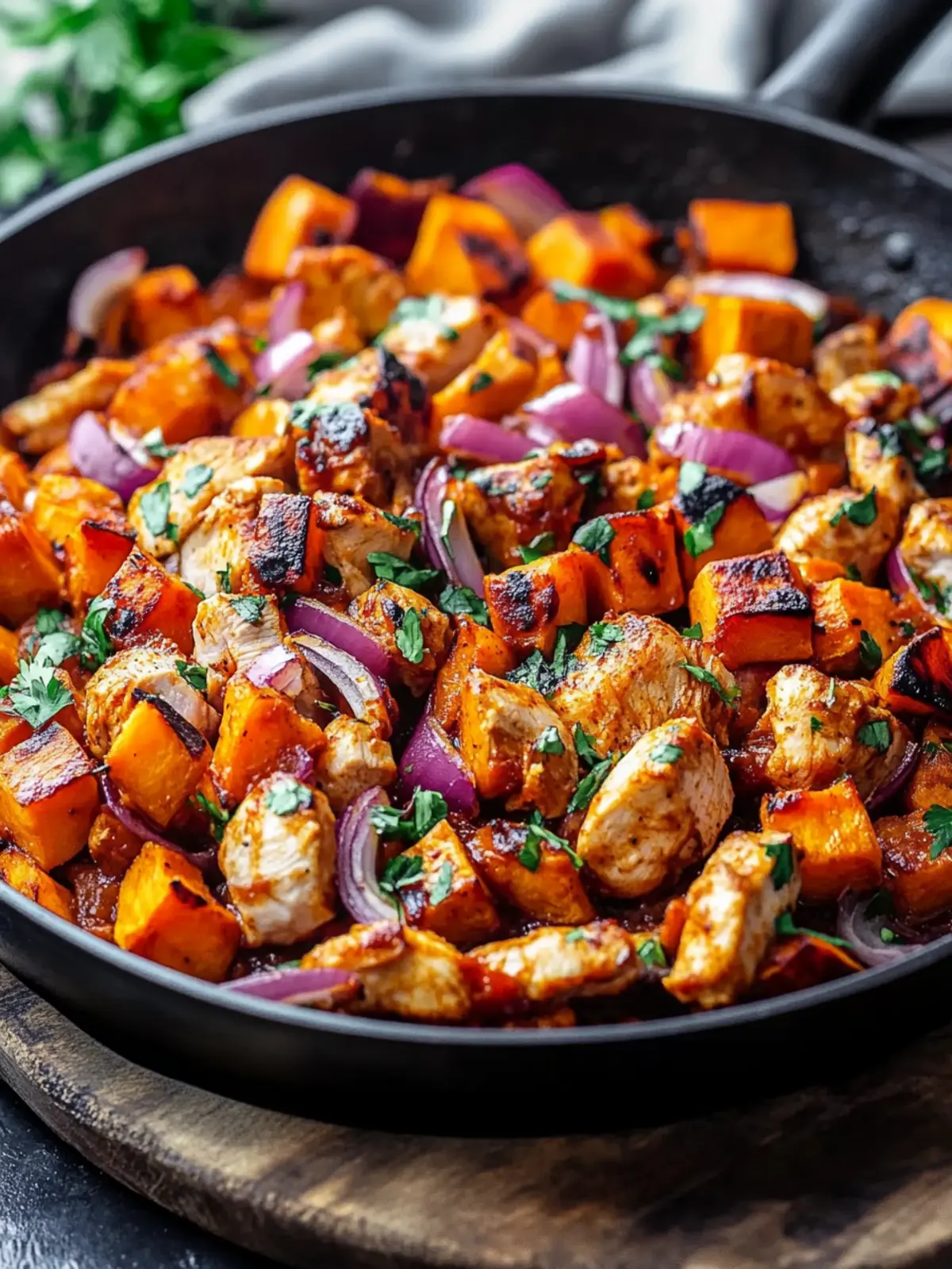BBQ Chicken Sweet Potato Skillet – The Ultimate Comfort Meal 4 BBQ Chicken Sweet Potato Skillet