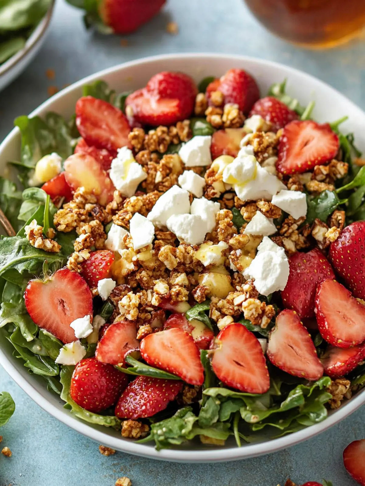 Revitalize Your Plate with Strawberry Crunch Salad Delight 4 Strawberry Crunch Salad with Champagne Vinaigrette