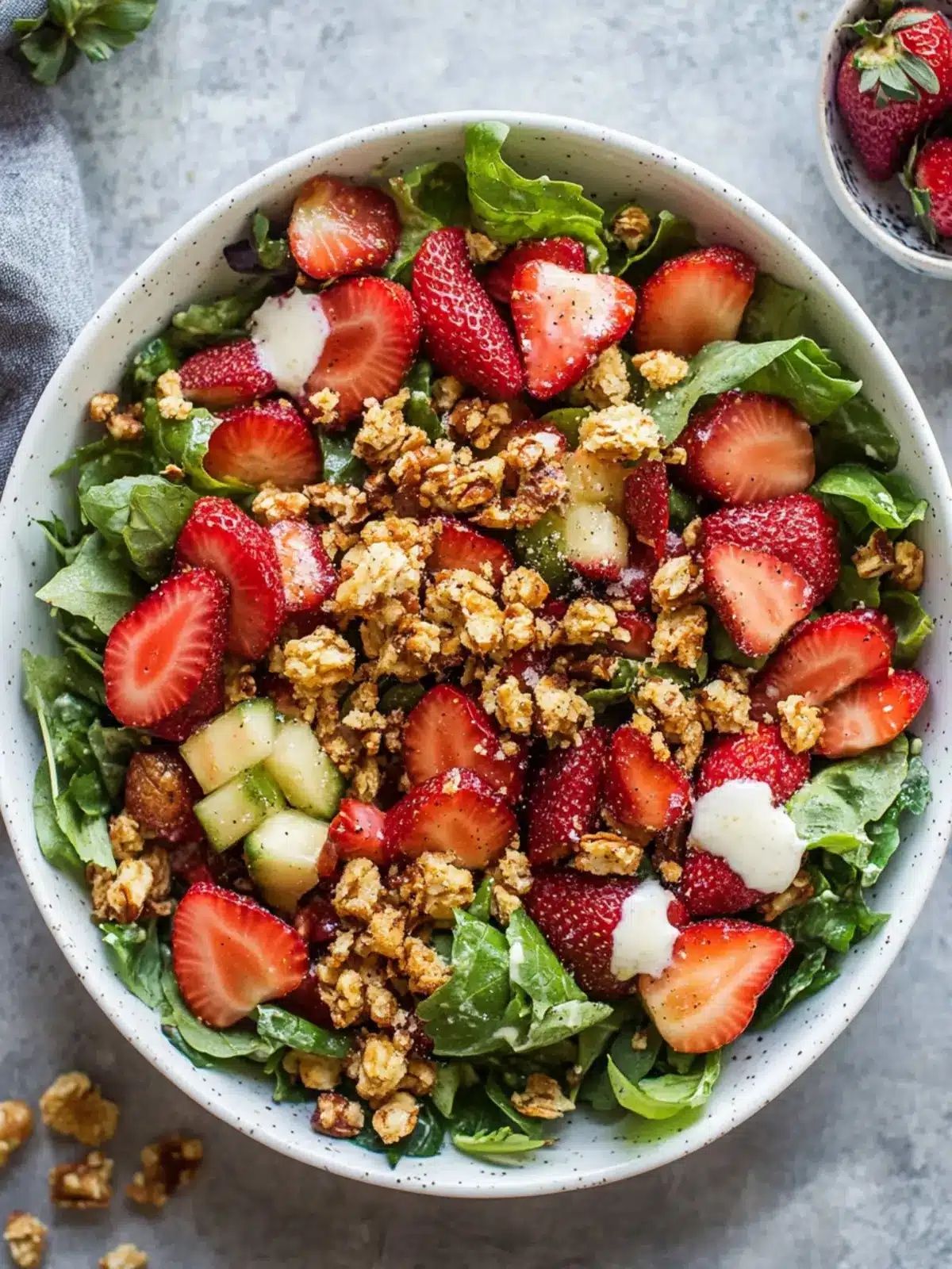 Revitalize Your Plate with Strawberry Crunch Salad Delight 2 Strawberry Crunch Salad with Champagne Vinaigrette