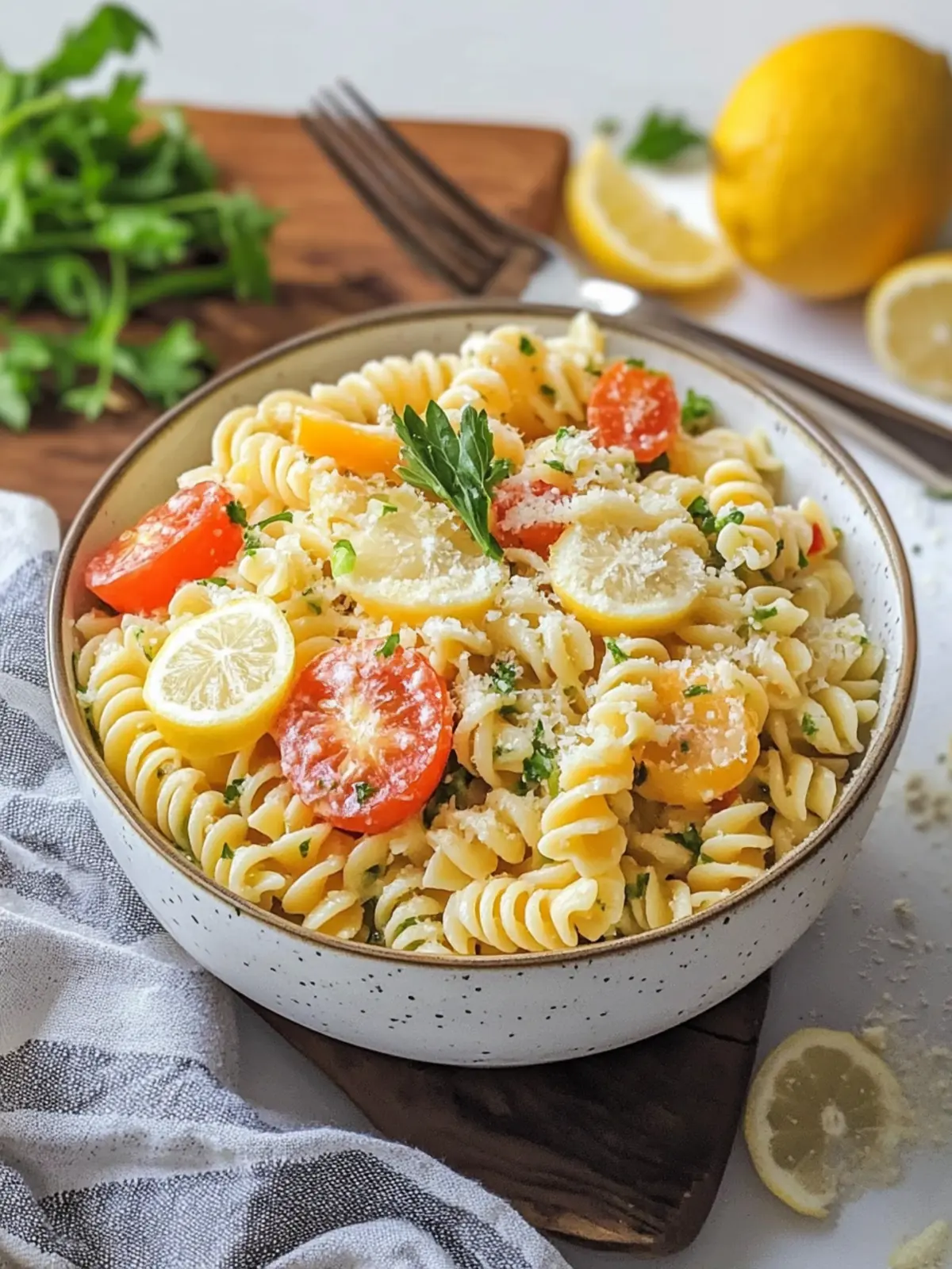 Zesty Lemon Parmesan Pasta Salad for Bright Summer Days 2 Lemon Parmesan Pasta Salad