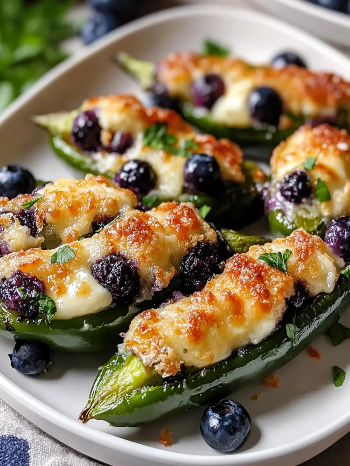 Irresistible Blueberry Brie Jalapeño Poppers for Game Day 2 Blueberry Brie Jalapeño Poppers