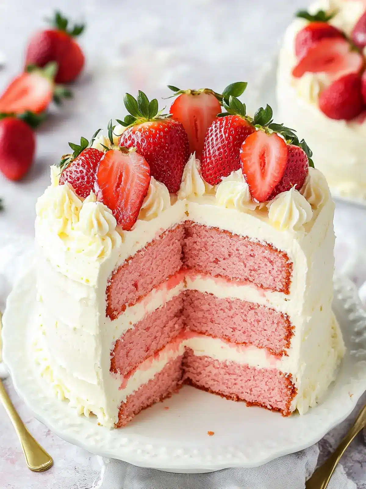 Indulge in Strawberry Moscato Layer Cake Heaven at Home 5 Strawberry Moscato Layer Cake