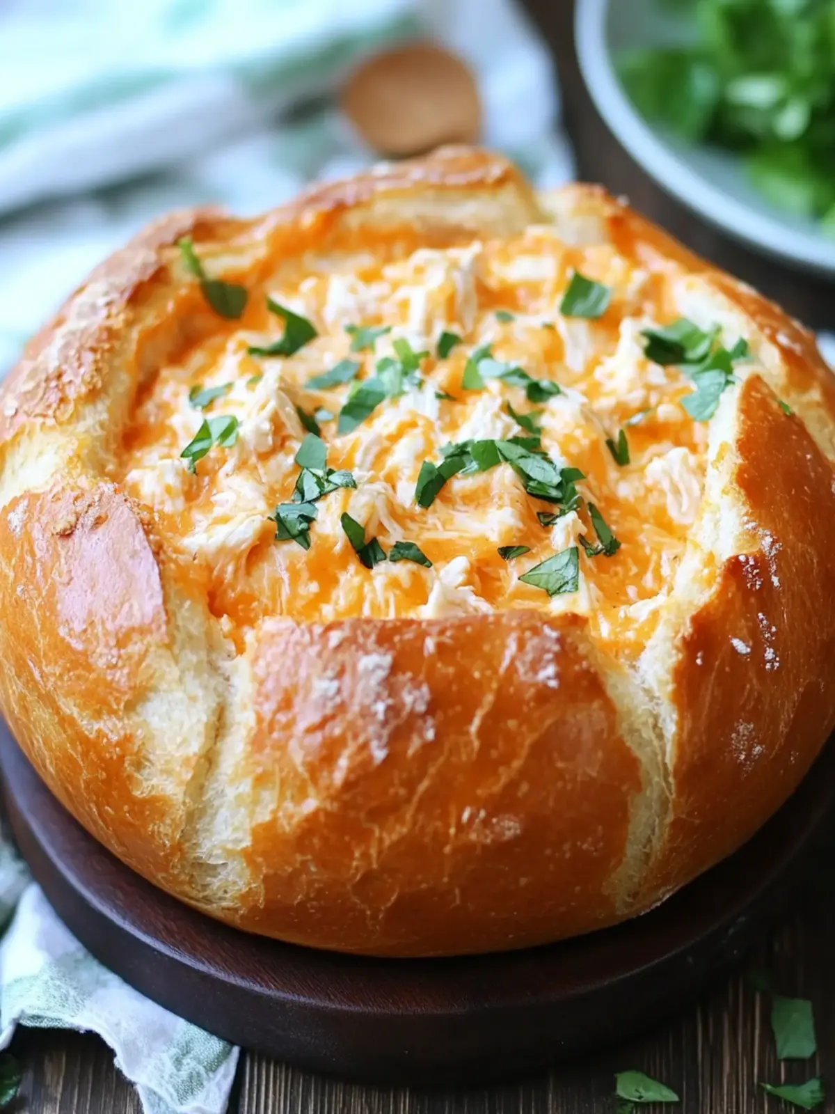 Buffalo Chicken Dip Bread Bowl: Your Game Day Star! 5 Buffalo Chicken Dip Bread Bowl