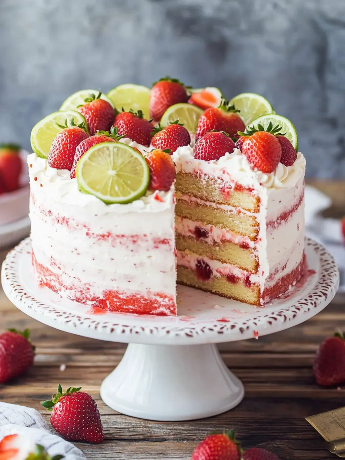 Strawberry Margarita Layer Cake: A Festive Delight to Savor 4 Strawberry Margarita Layer Cake