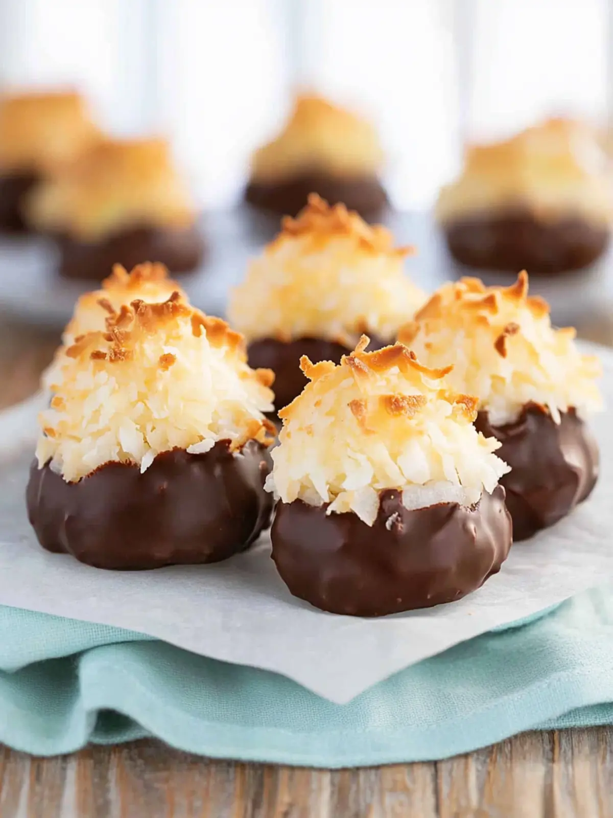 Irresistible Chocolate-Dipped Coconut Macaroons Recipe 5 Chocolate-Dipped Coconut Macaroons
