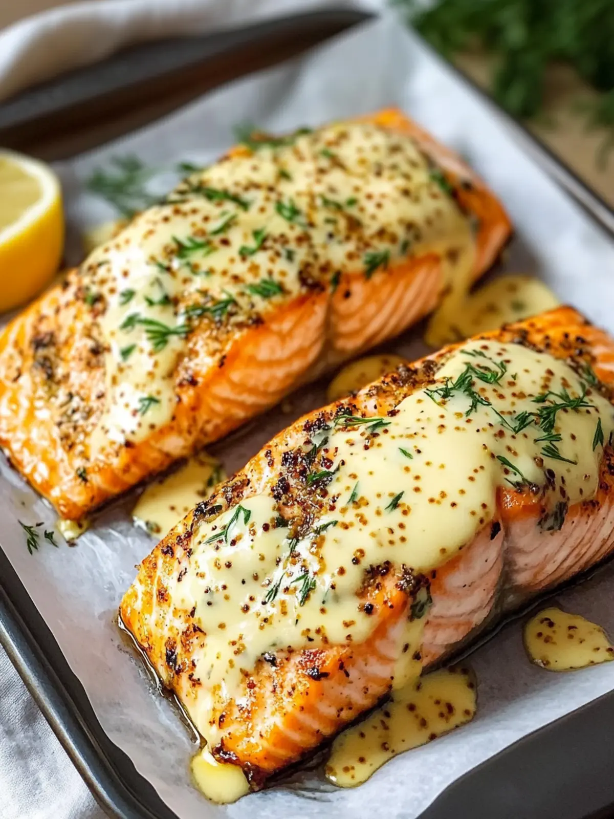 Delicious Baked Salmon with Mayonnaise for Effortless Dinner 2 Baked Salmon with Mayonnaise