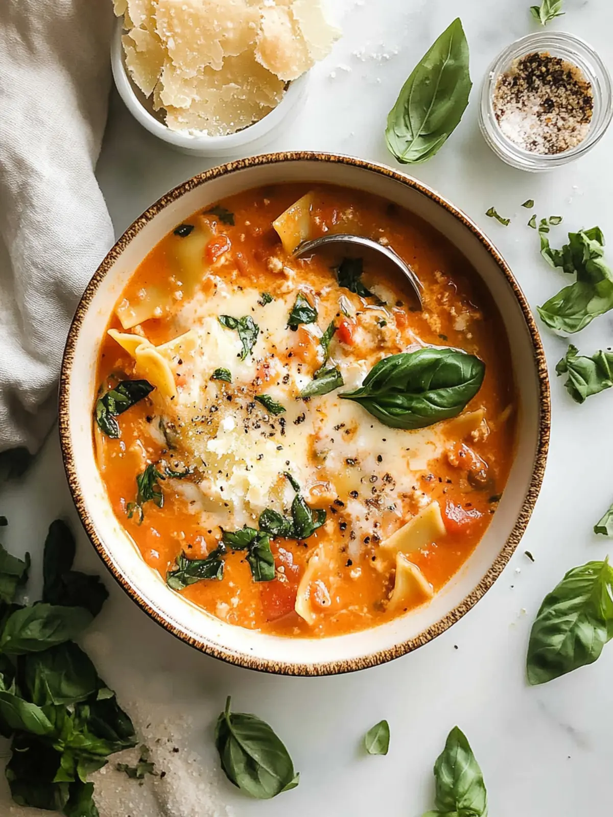 Indulge in Cozy Creamy Lasagna Soup for Ultimate Comfort 3 Creamy Lasagna Soup