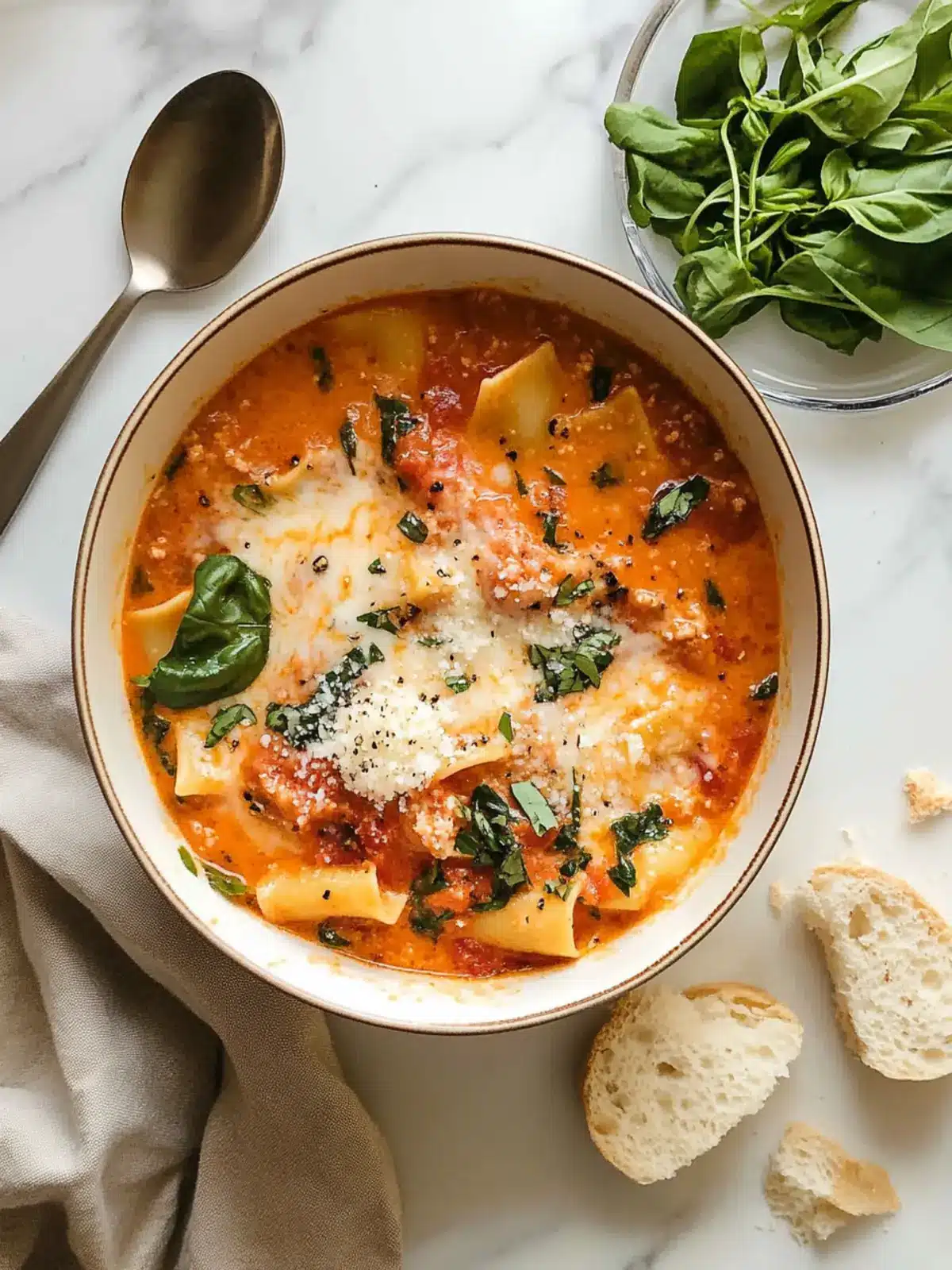 Indulge in Cozy Creamy Lasagna Soup for Ultimate Comfort 2 Creamy Lasagna Soup