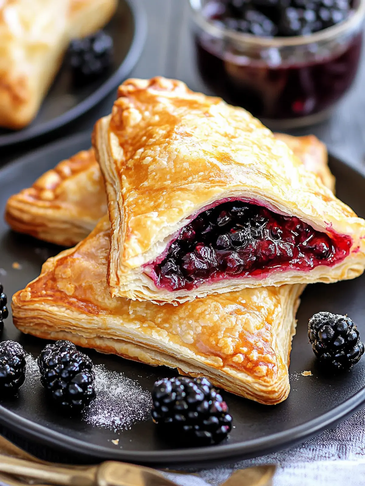 Irresistible Blackberry Turnovers: Sweet Pastry Bliss at Home 3 Blackberry Turnovers