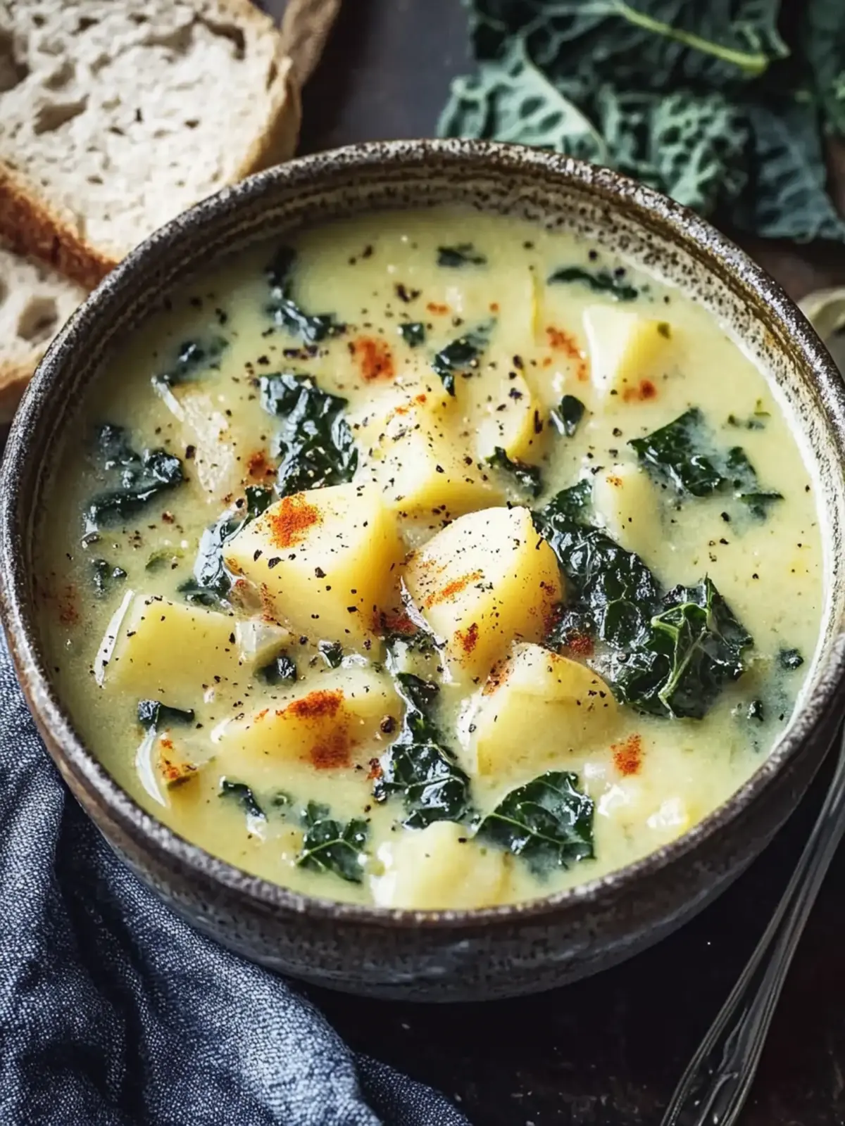 Cozy Up with Chunky Potato Kale Soup for Ultimate Comfort 3 Chunky Potato Kale Soup