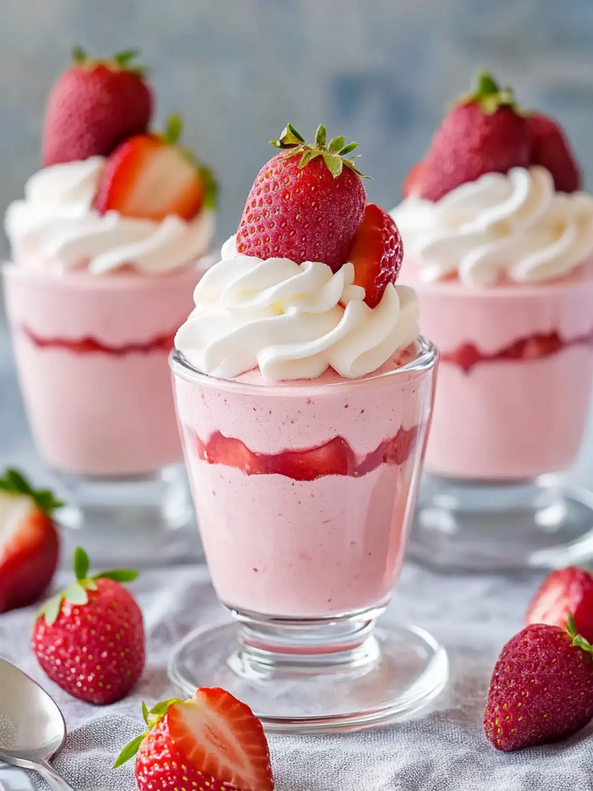 Creamy Strawberry Mousse: No-Bake Bliss in 5 Minutes 5 Strawberry Mousse