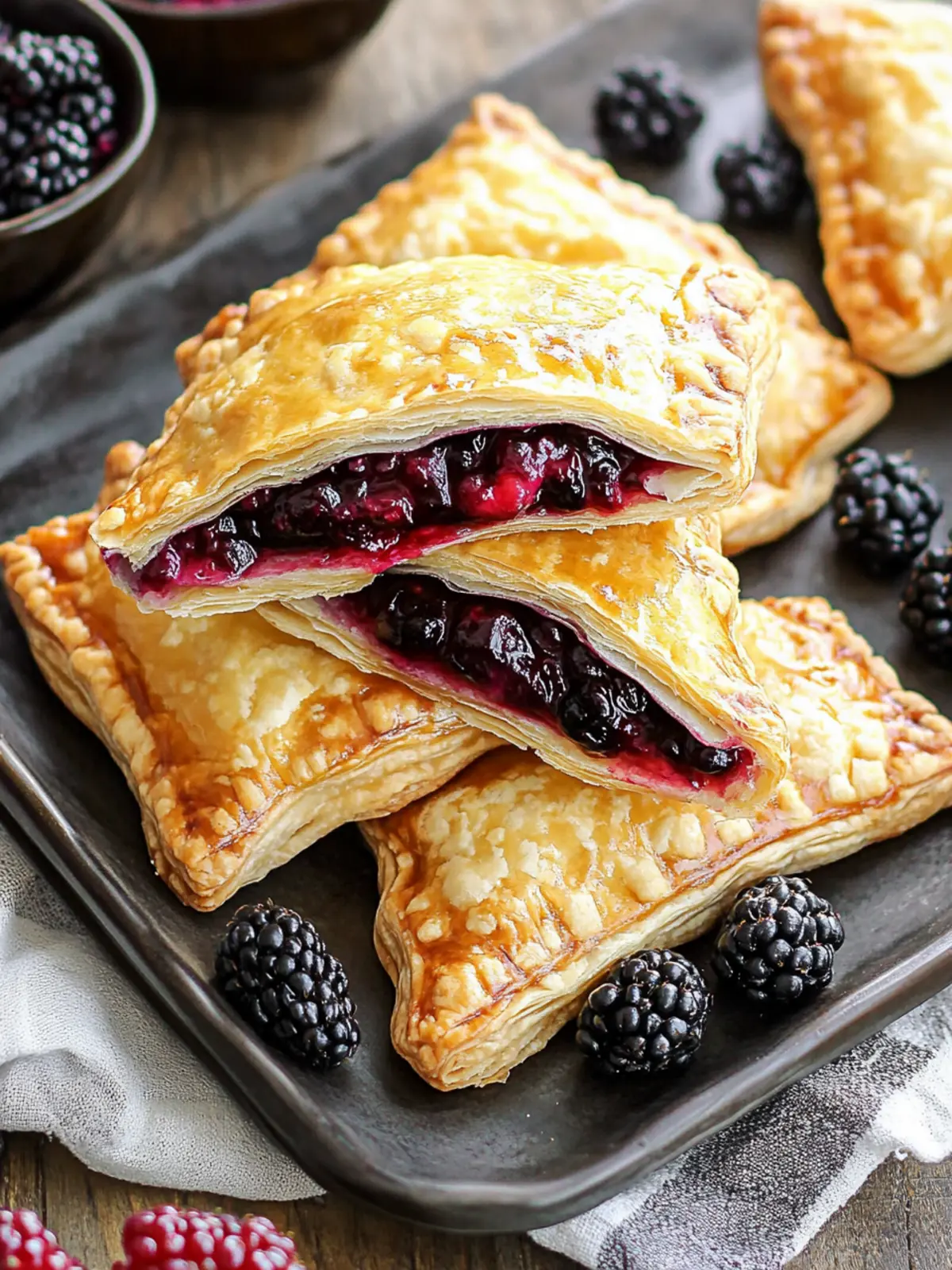 Irresistible Blackberry Turnovers: Sweet Pastry Bliss at Home 4 Blackberry Turnovers