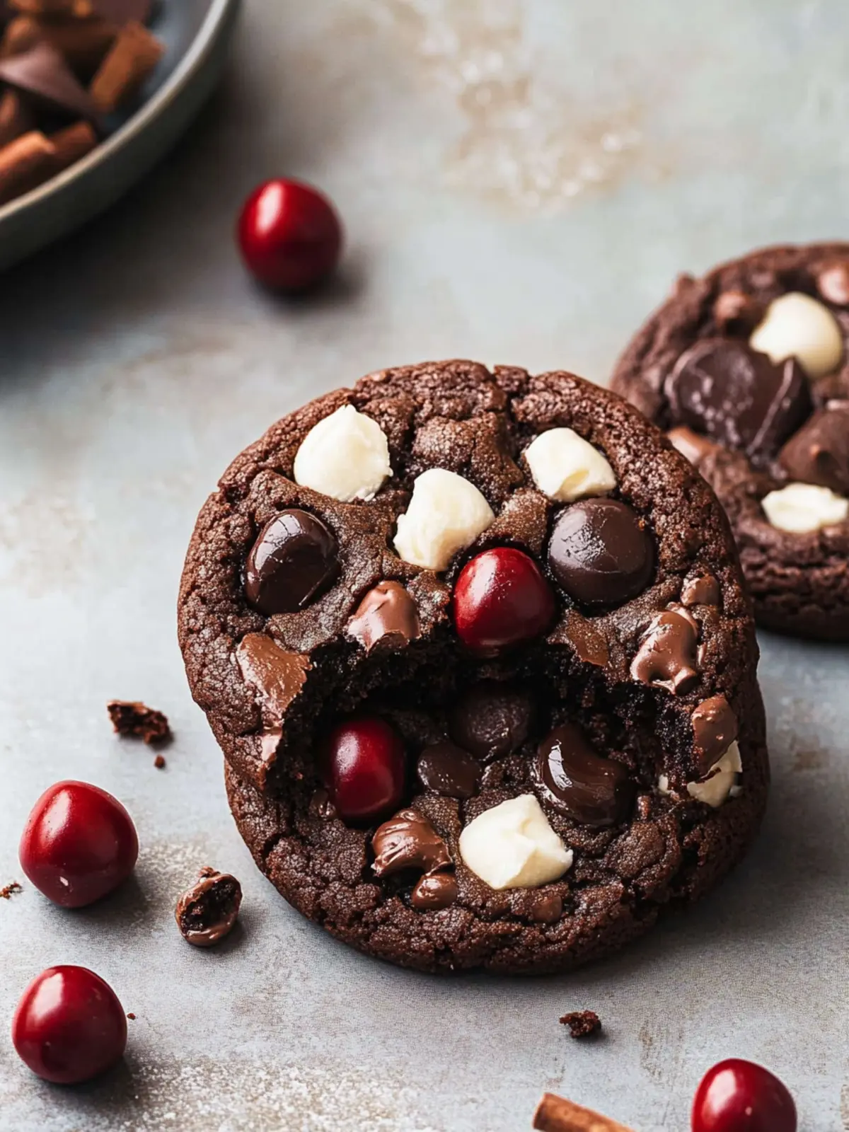 Chewy Black Forest Cookies with Fresh Cherries Made Easy 4 Black Forest Cookies