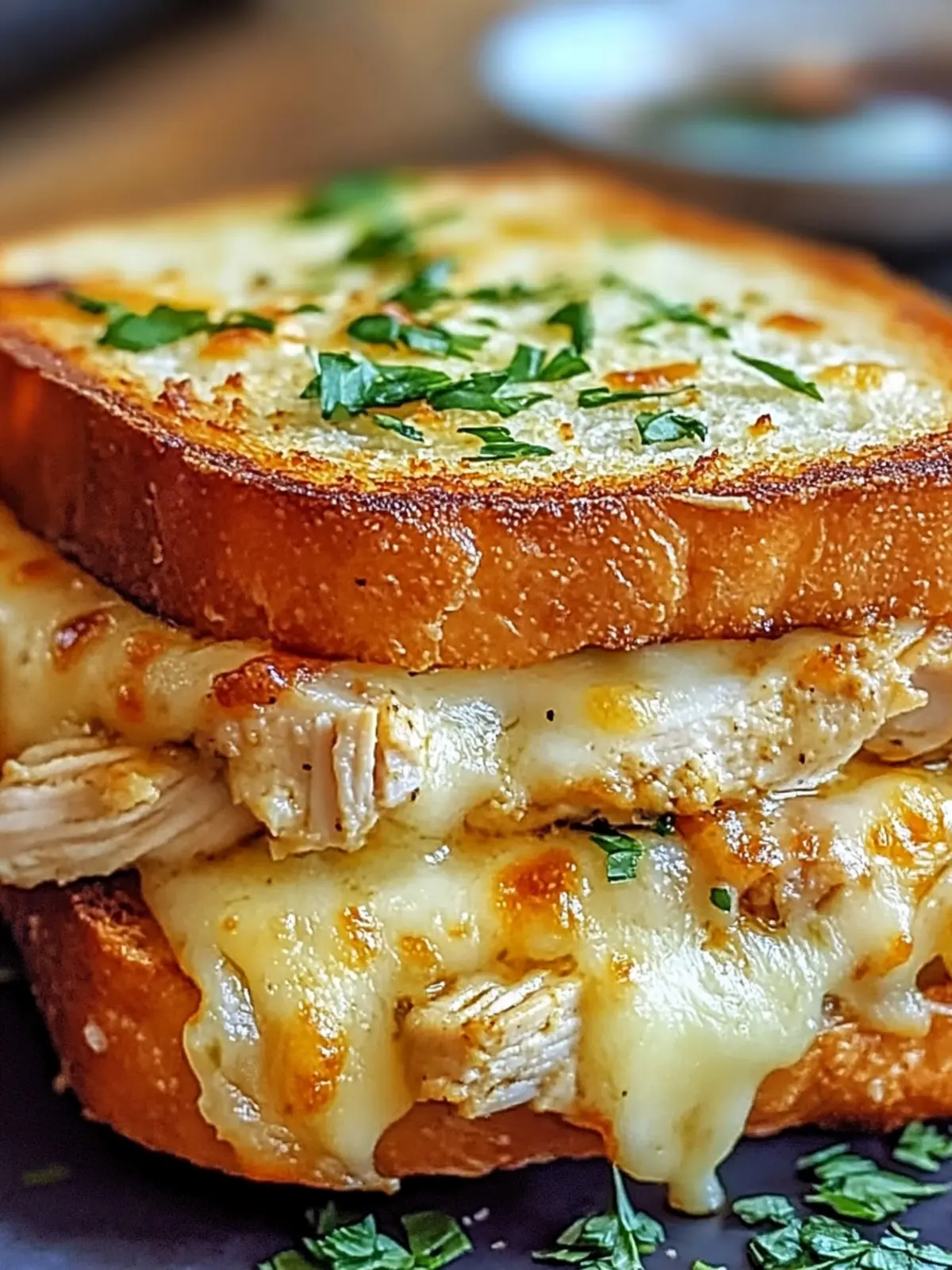 Cheesy Chicken Garlic Bread Sandwich You'll Crave Tonight 5 Cheesy Chicken Garlic Bread Sandwich