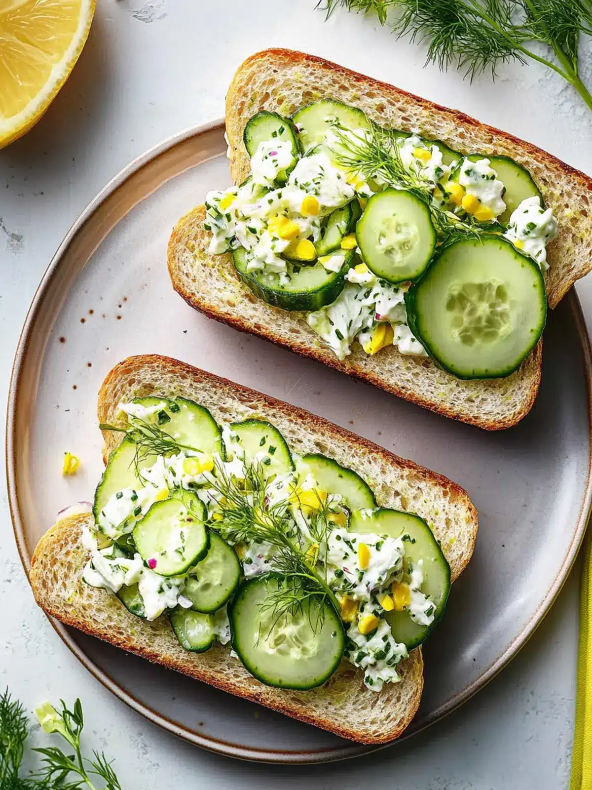 Delicious Cucumber Salad Sandwiches for a Light, Fresh Lunch 5 Cucumber Salad Sandwiches