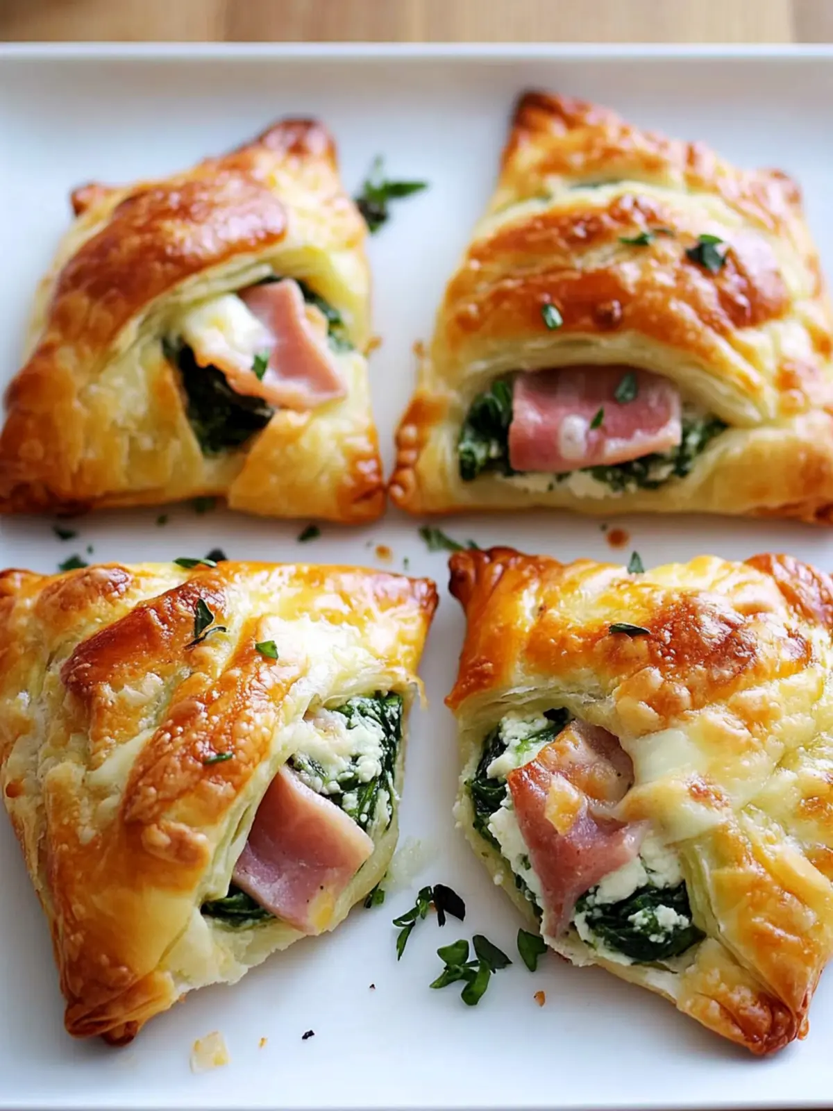 Ham Cheese & Spinach Puffs That Will Wow Your Guests 3 Ham Cheese & Spinach Puffs