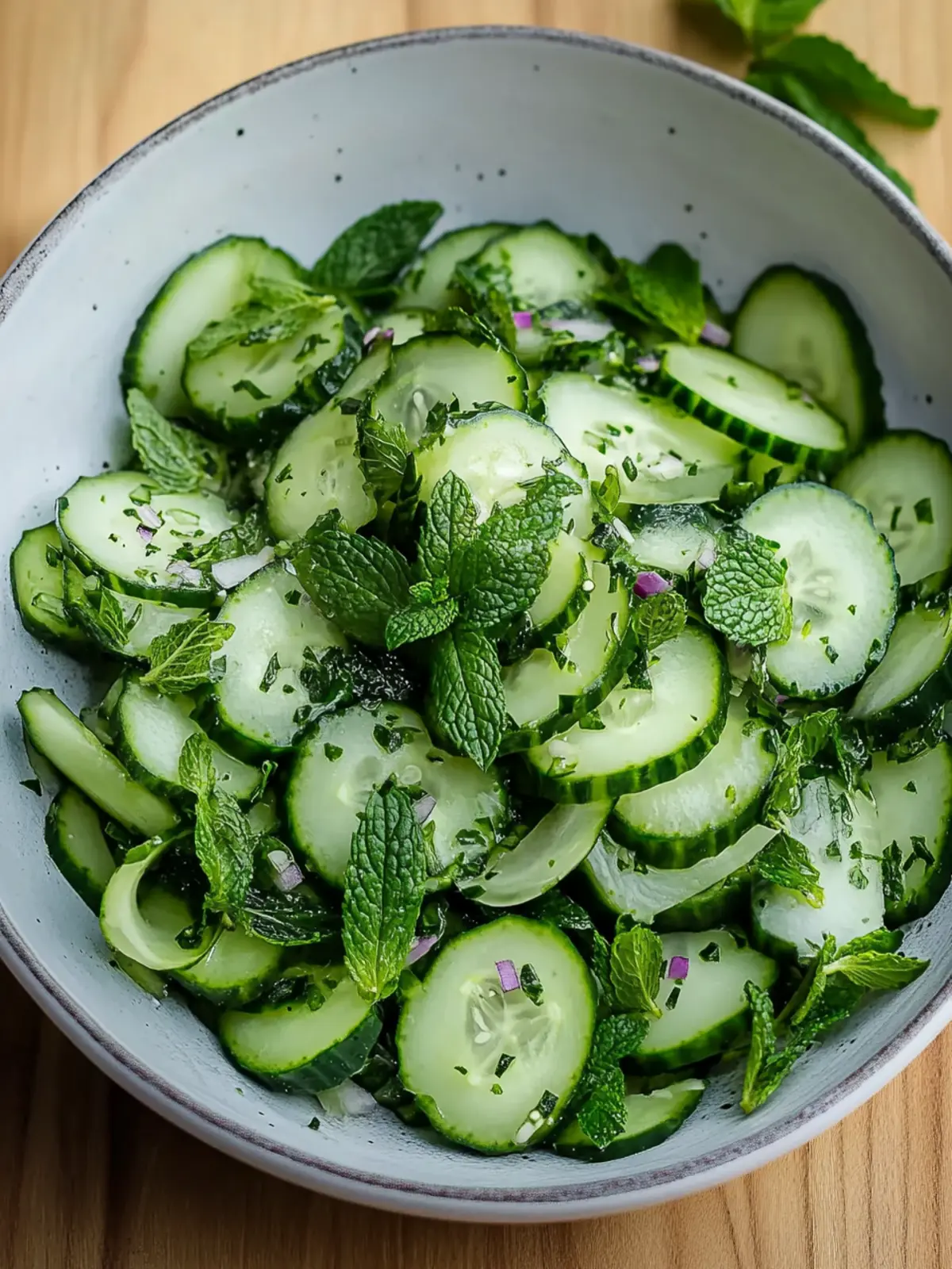 Delicious Cucumber and Mint Salad for a Refreshing Summer Bite 4 Cucumber and Mint Salad