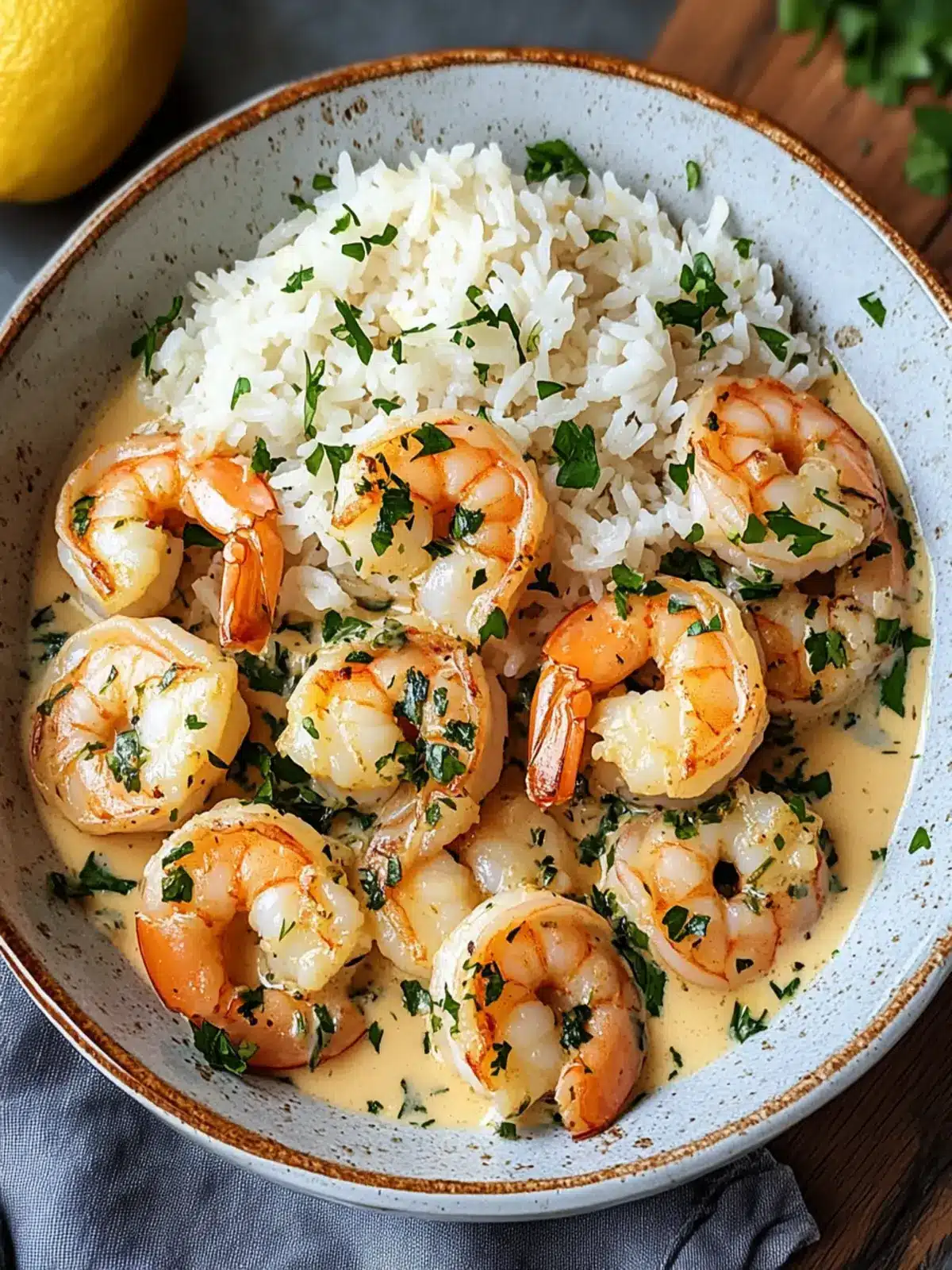 Creamy Garlic Shrimp with Rice Richness for Your Dinner Table 4 Creamy Garlic Shrimp with Rice rich