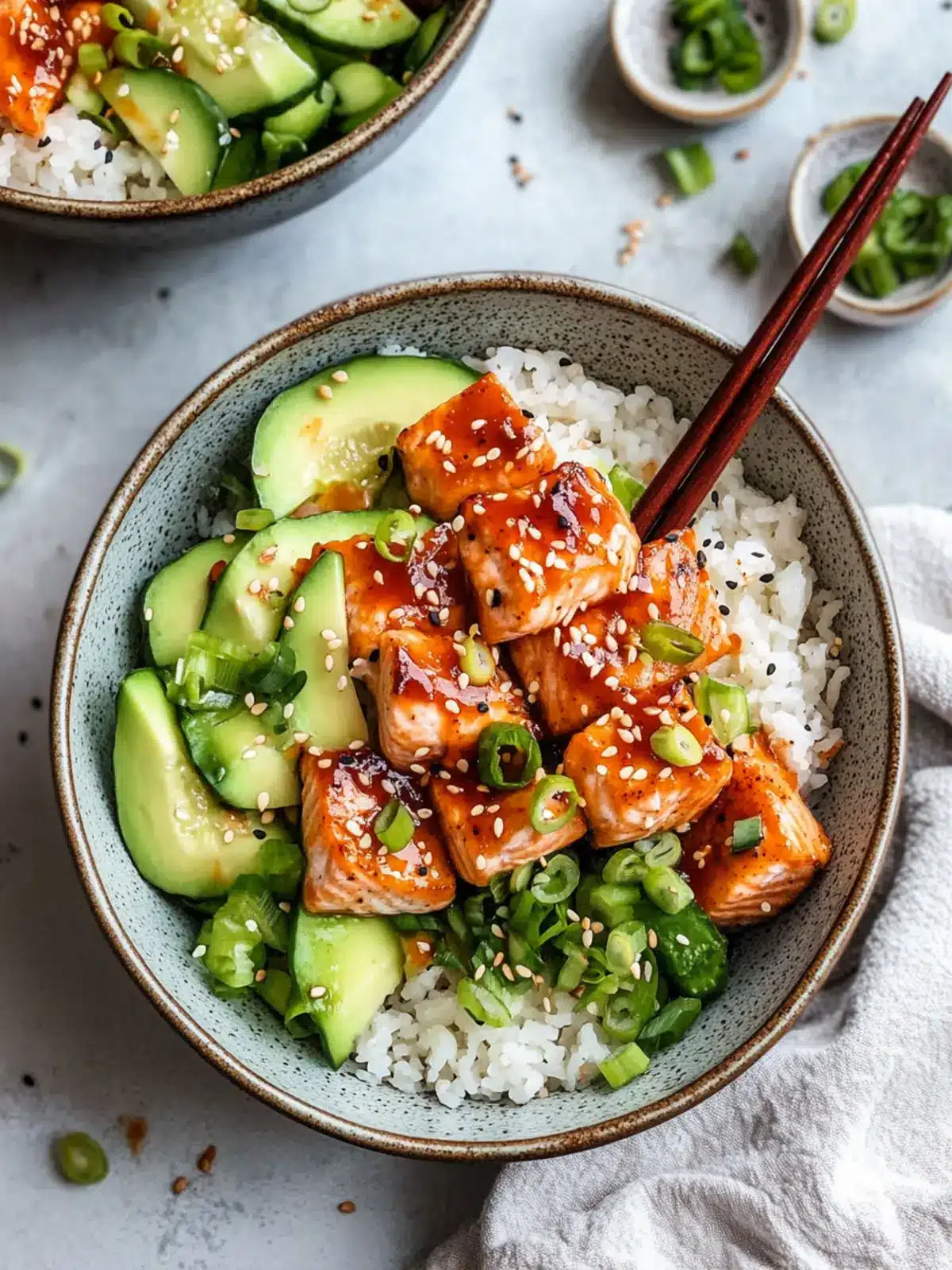 Sweet and Spicy Honey Sriracha Salmon Bowls You'll Love 5 Honey Sriracha Salmon Bowls