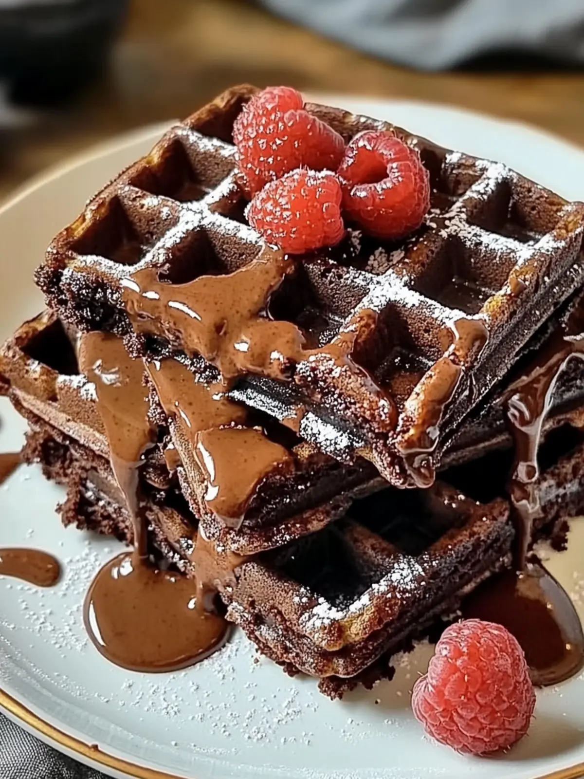 Fudgy Brownie Waffles: Your New Favorite Chocolate Indulgence 3 Fudgy Brownie Waffles
