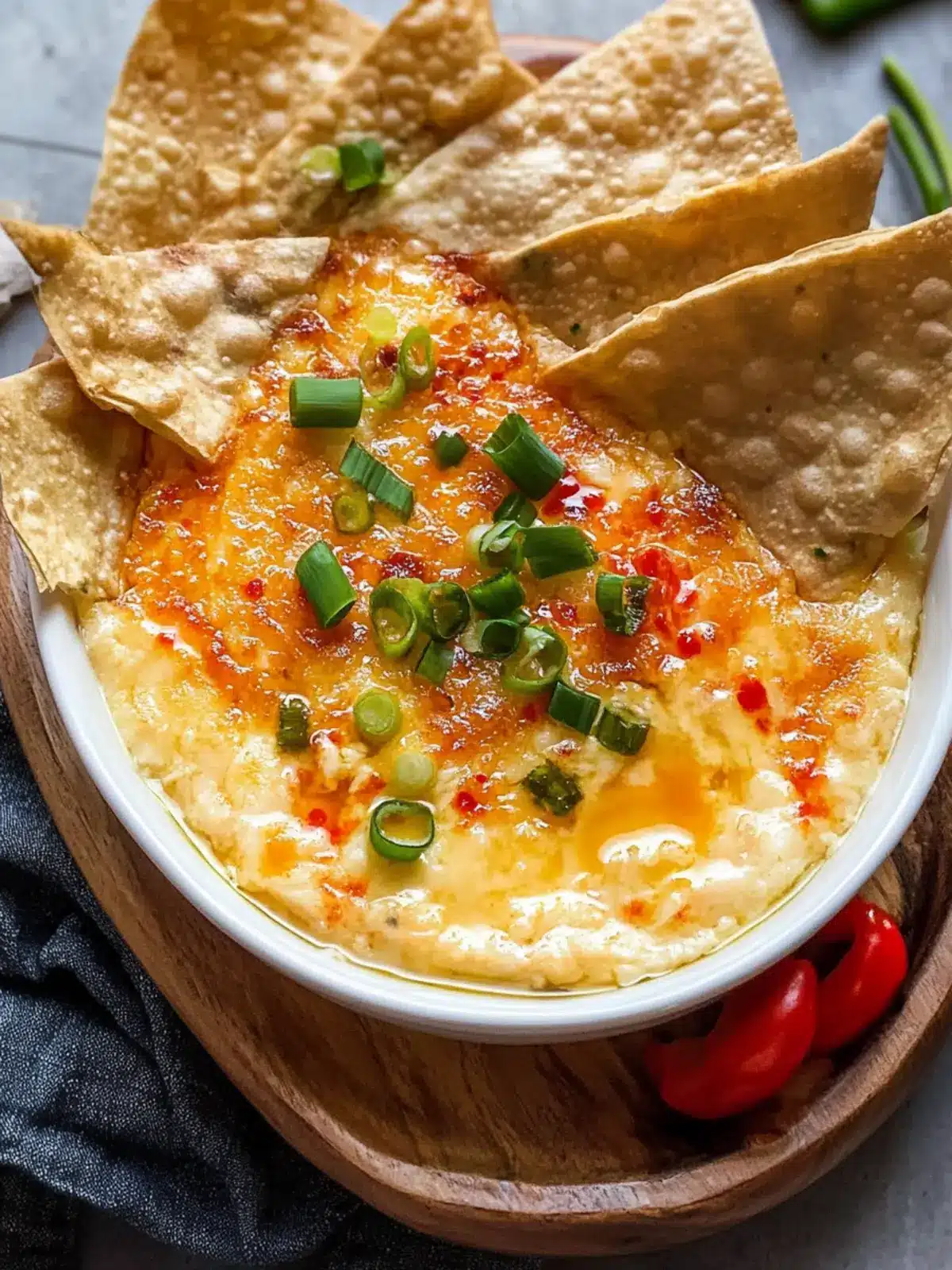 Irresistible Crab Rangoon Dip with Crispy Wonton Chips 3 Crab Rangoon Dip