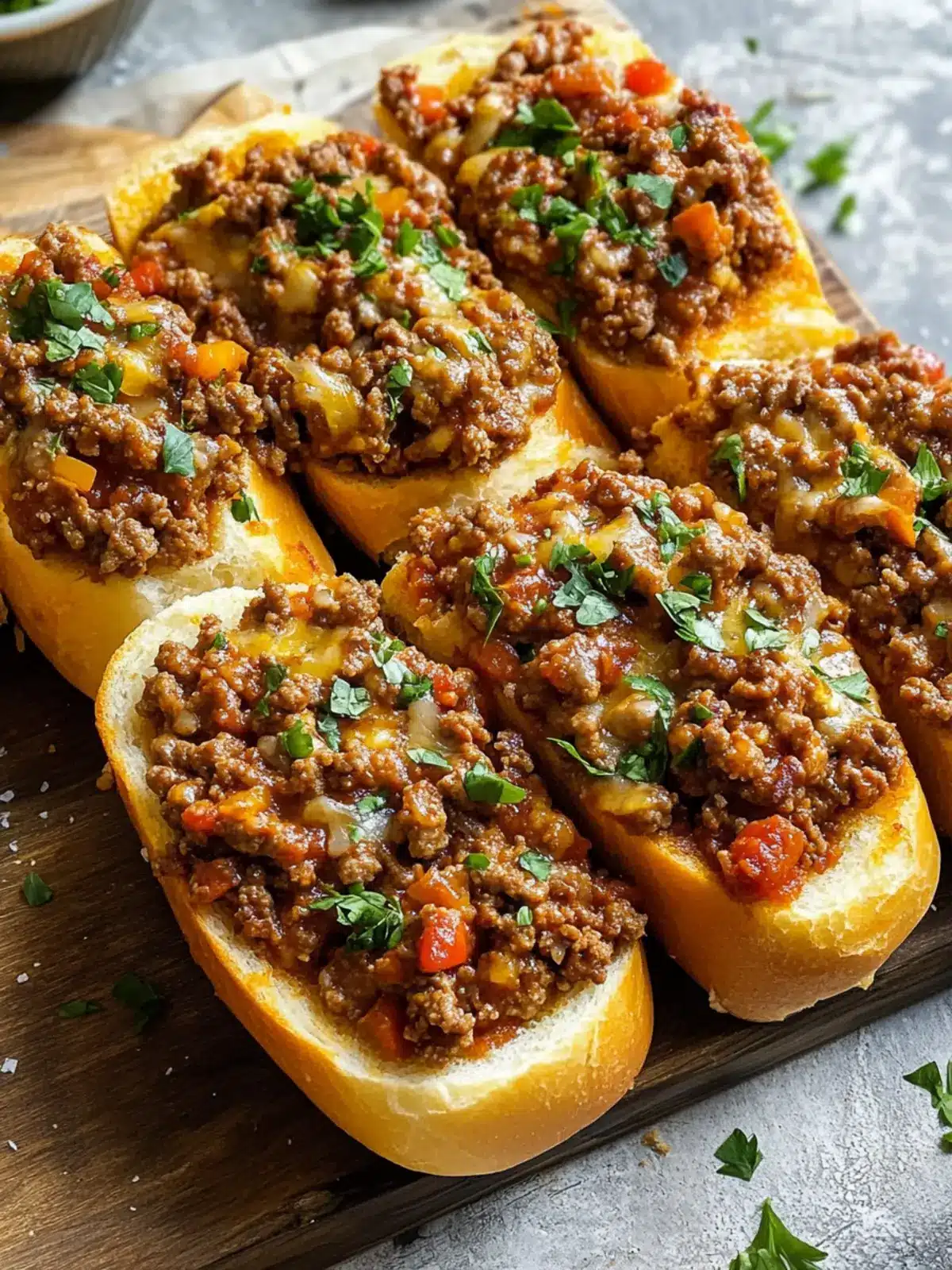 French Bread Sloppy Joes: A Cozy Twist on a Classic Dish 4 French Bread Sloppy Joes