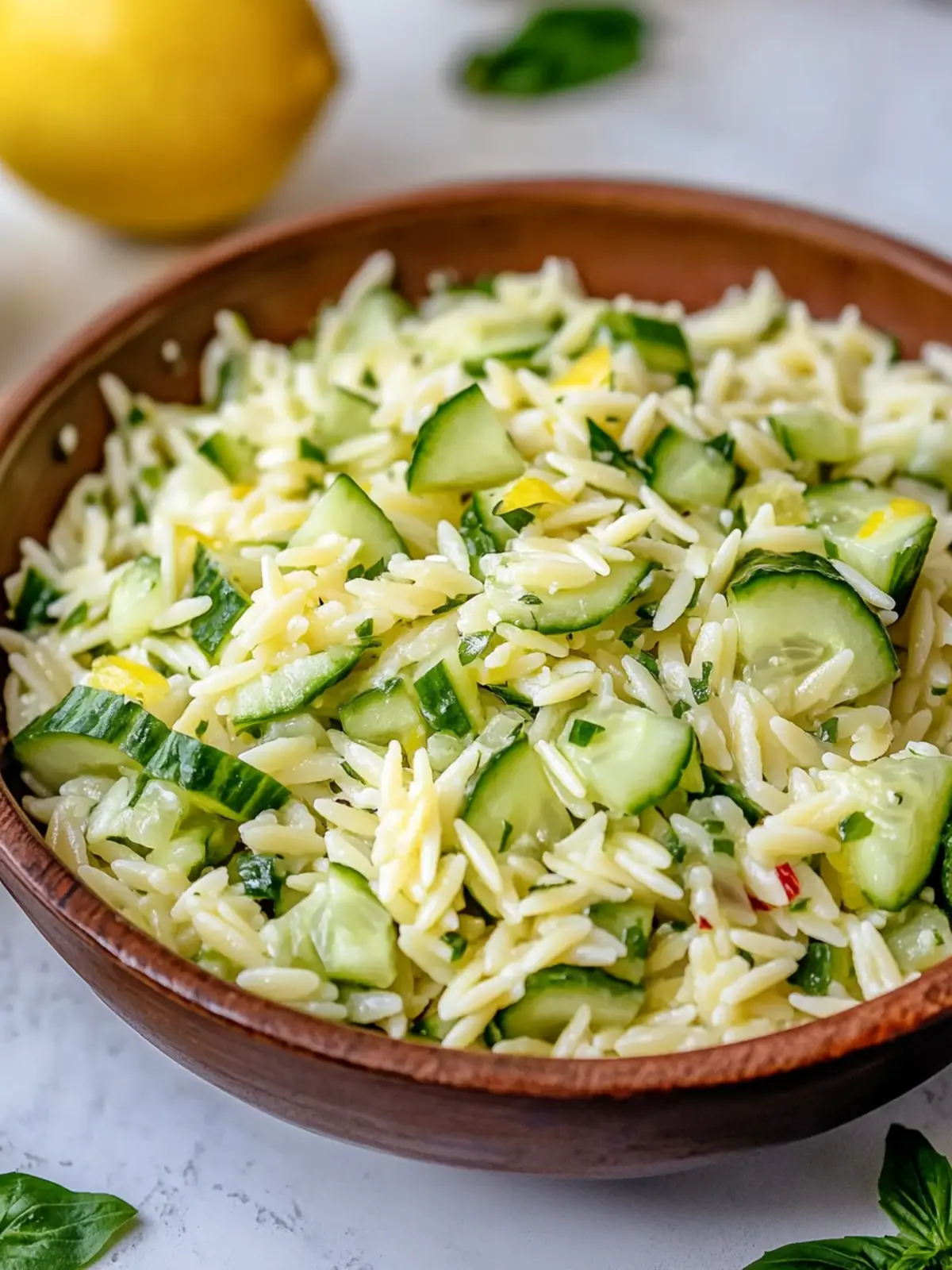 Zesty Cucumber Lemon Orzo Salad – Your Go-To Summer Dish 4 Cucumber Lemon Orzo Salad
