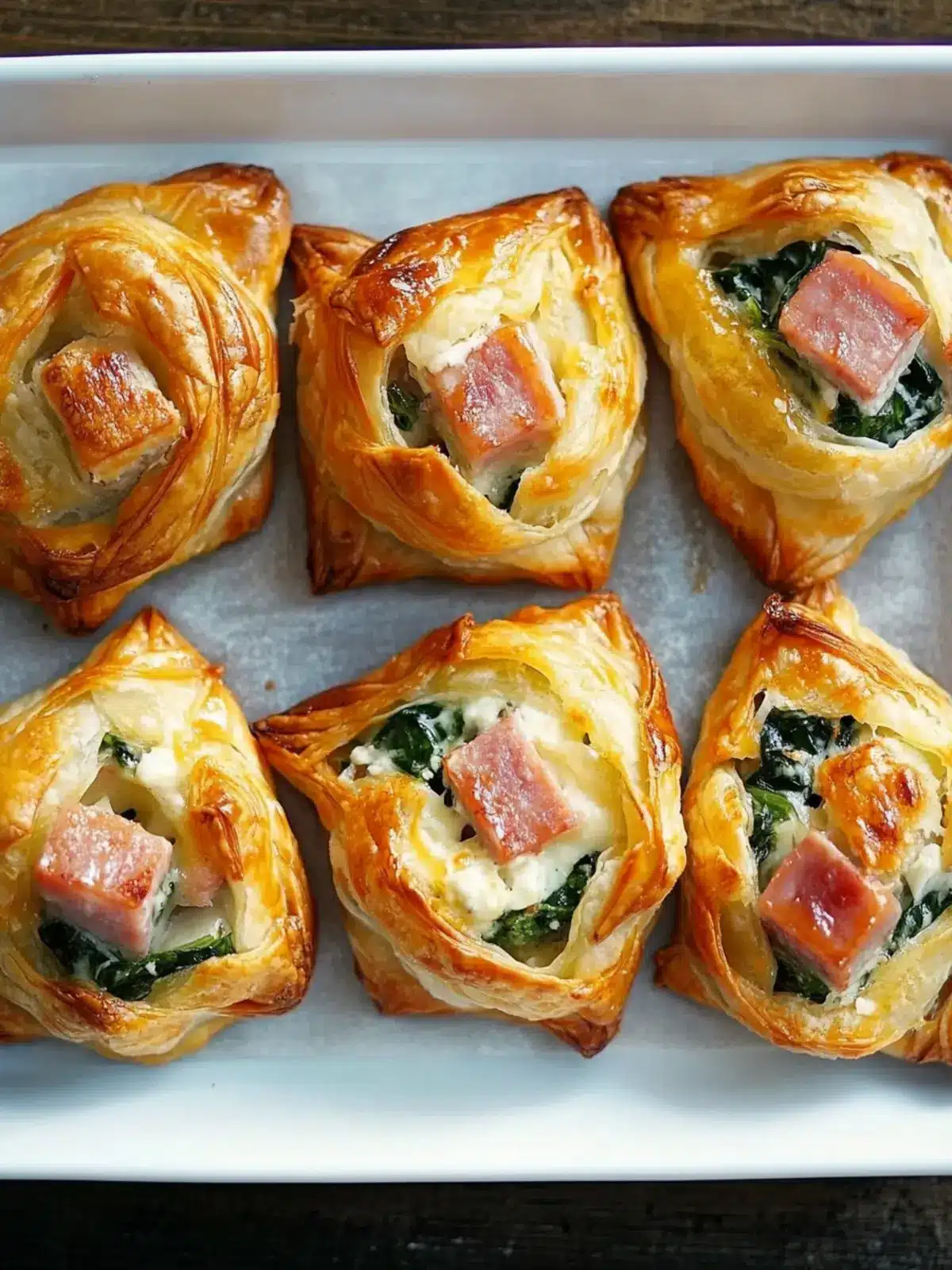 Ham Cheese & Spinach Puffs That Will Wow Your Guests 4 Ham Cheese & Spinach Puffs