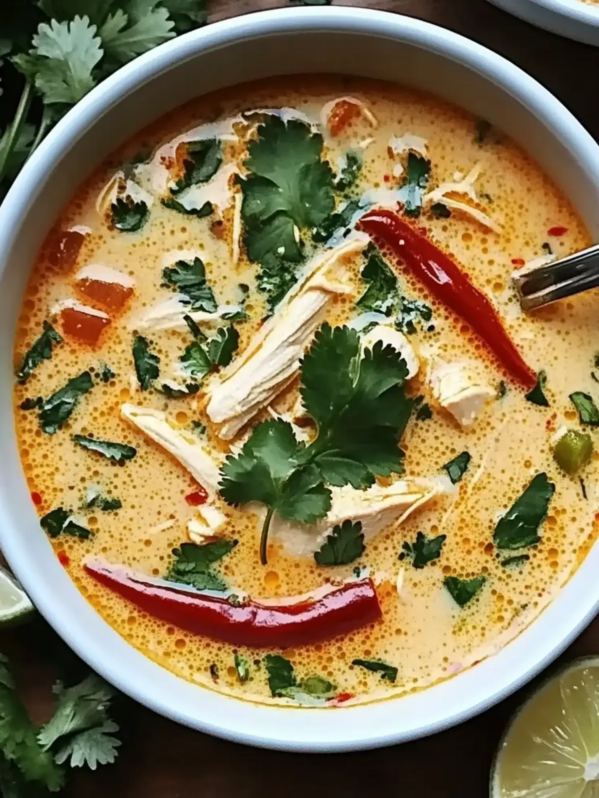 Crockpot Thai Coconut Chicken Soup for Cozy Nights In 3 Crockpot Thai Coconut Chicken Soup