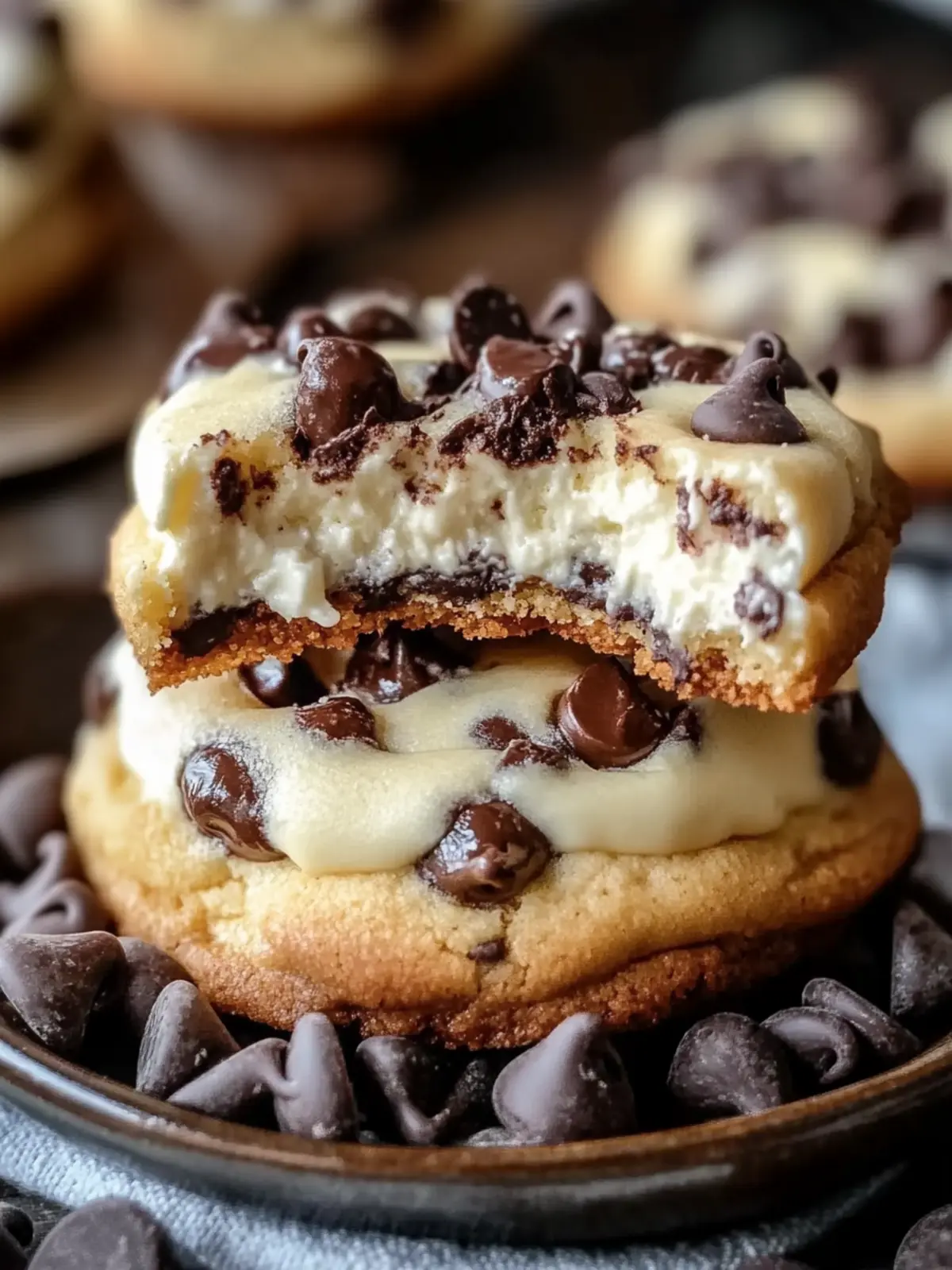 Decadent and Creamy Chocolate Chip Cheesecake Cookies to Wow! 5 Decadent And Creamy Chocolate Chip Cheesecake Cookie