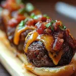 Savory Bacon Cheeseburger Meatballs for Ultimate Snack Cravings 8 Bacon Cheeseburger Meatball