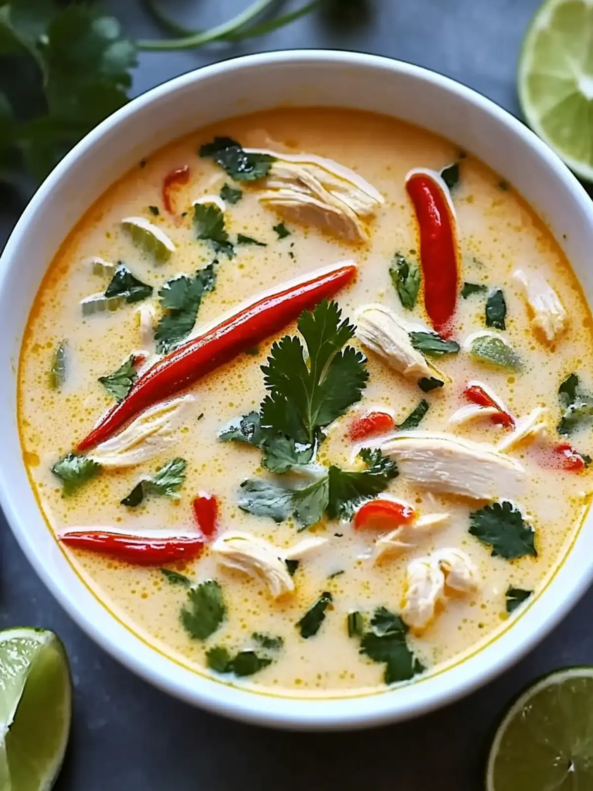 Crockpot Thai Coconut Chicken Soup for Cozy Nights In 2 Crockpot Thai Coconut Chicken Soup