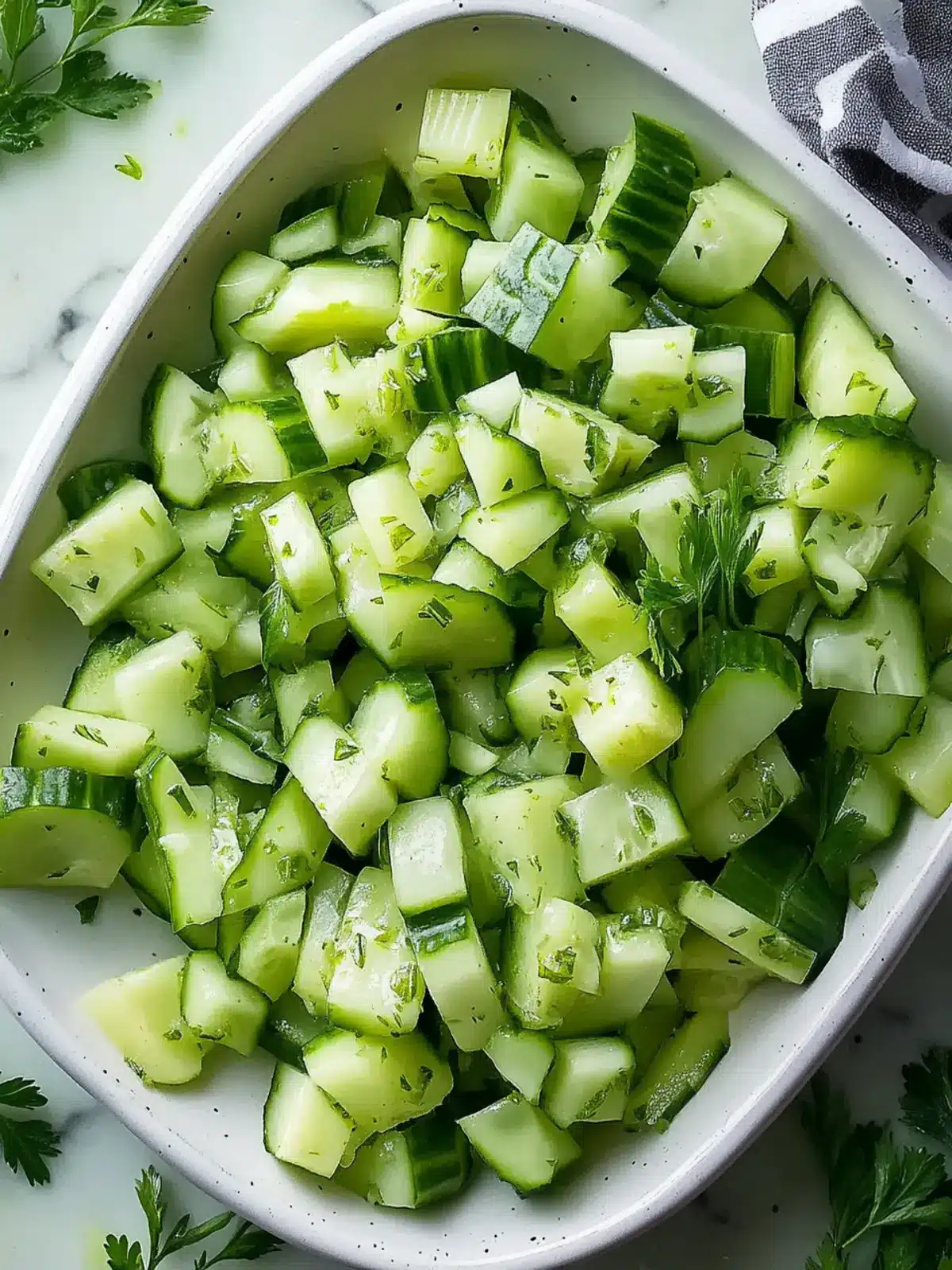 Crunchy Cucumber Celery Salad with Green Apple Twist 5 Crunchy Cucumber Celery Salad