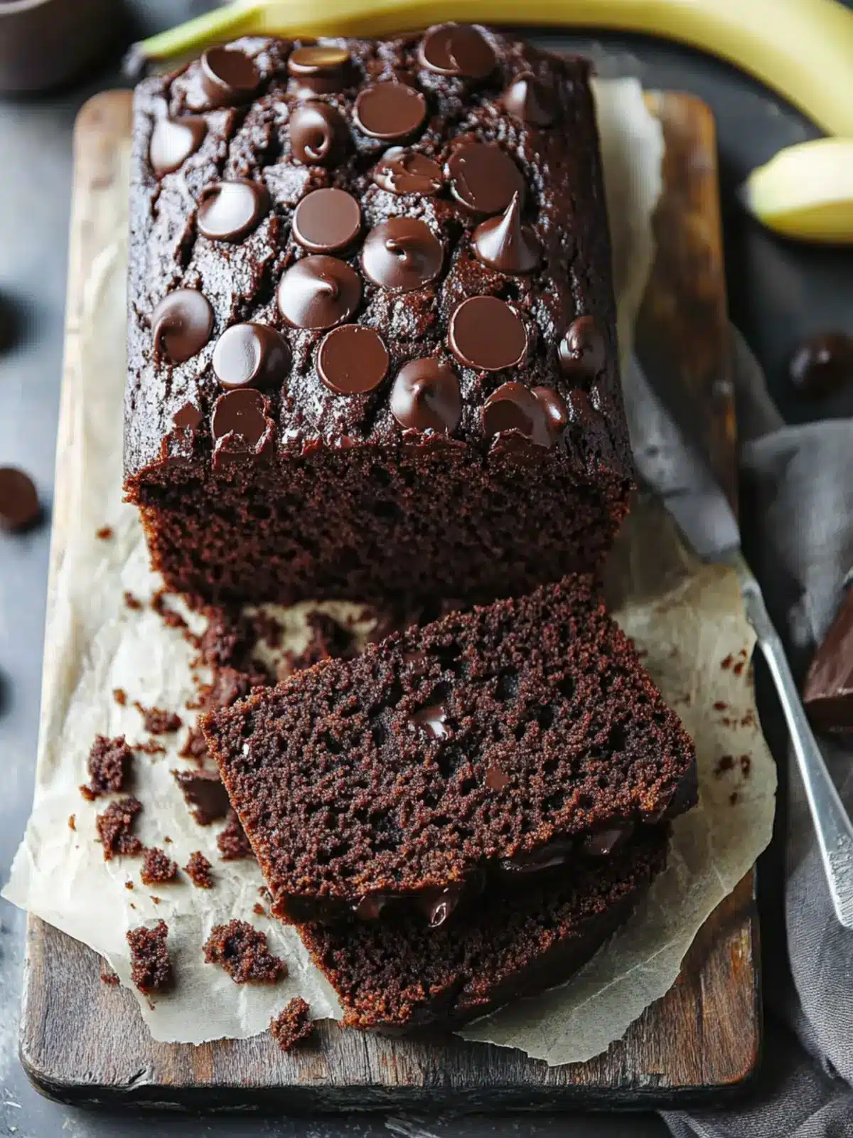 Decadent Chocolate Banana Bread for Ultimate Comfort Baking 4 Chocolate Banana Bread
