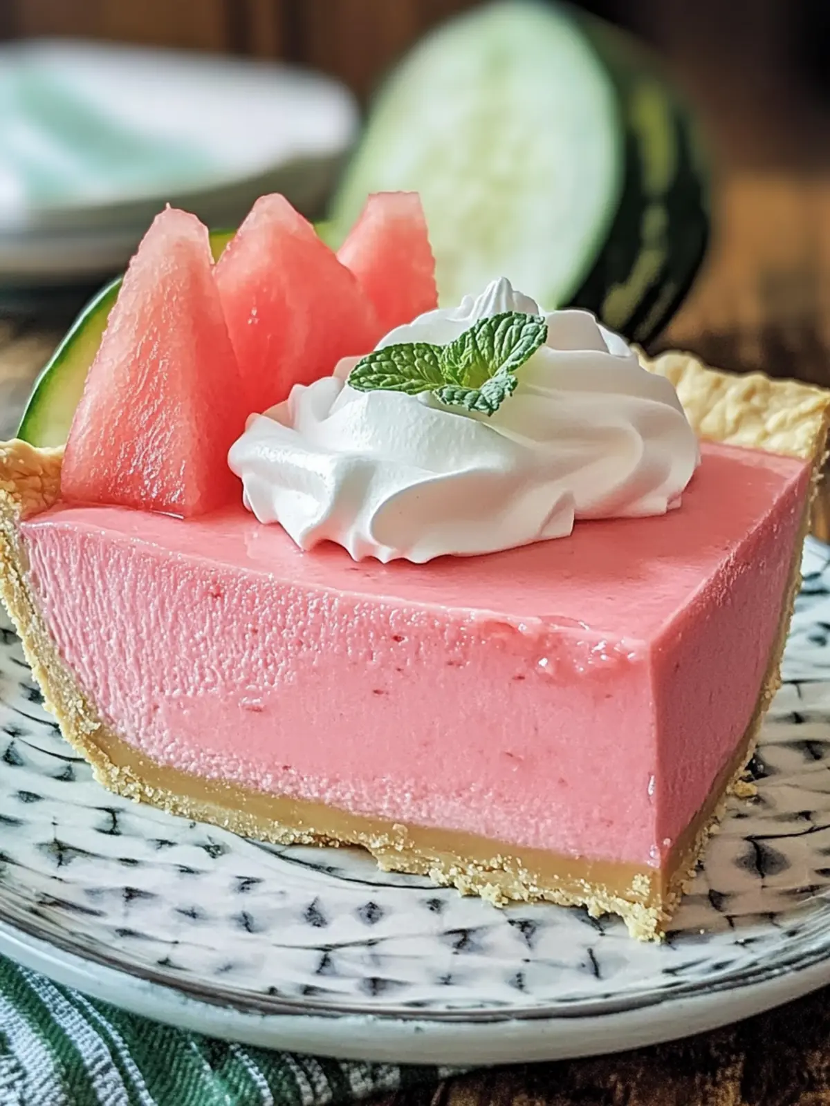 Refreshing Watermelon Mousse Pie for a Cool Summer Treat 4 Watermelon Mousse Pie