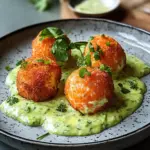 Delicious Salmon Balls with Creamy Avocado Sauce Recipe 7 Salmon Balls with Creamy Avocado Sauce