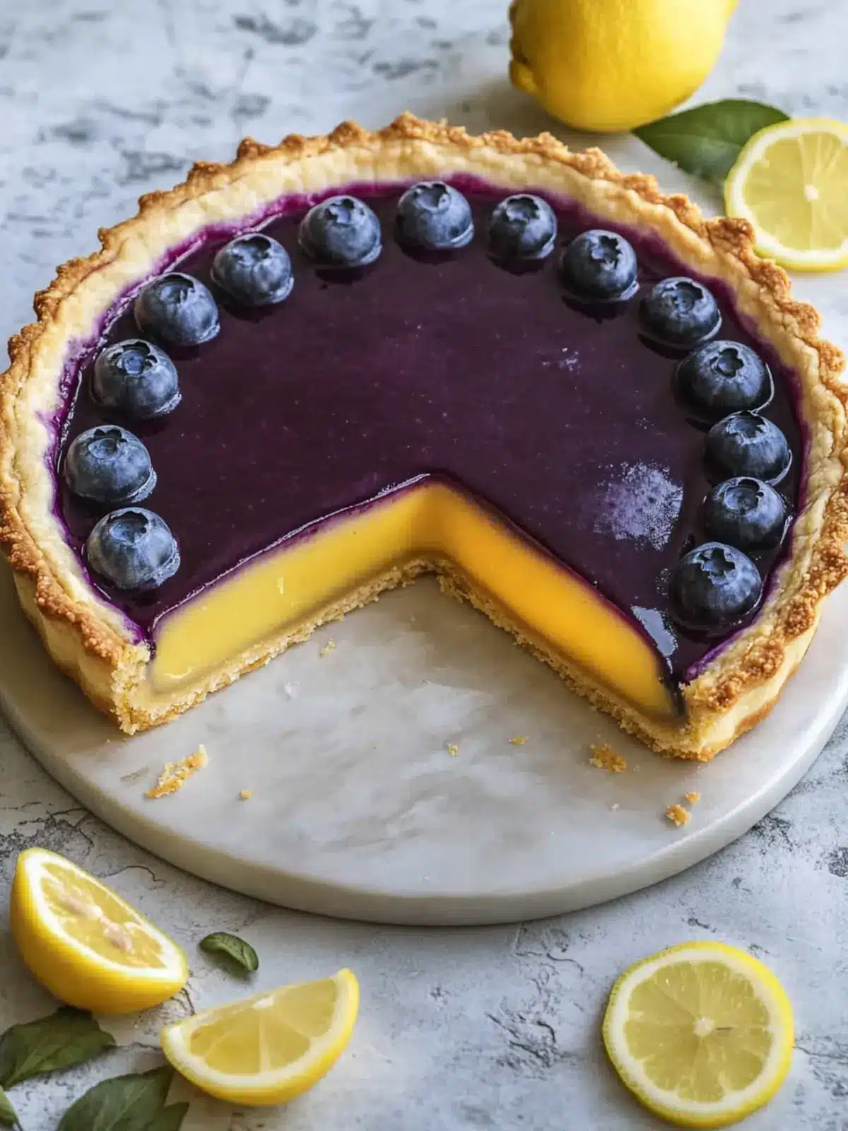 Delightful Blueberry-Lemon Curd Tart for Healthy Indulgence 5 Blueberry–Lemon Curd Tart