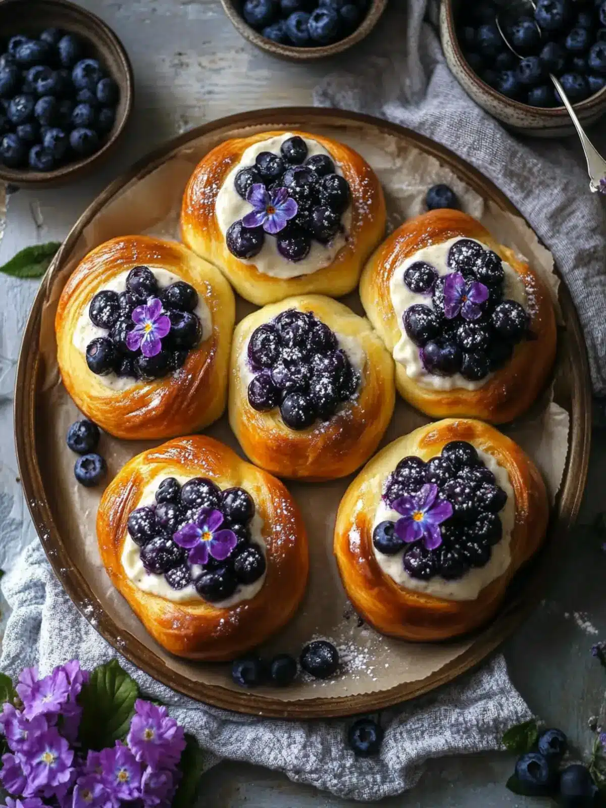 Heavenly Blueberry Cream Brioche Buns for Your Brunch Bliss 4 Blueberry Cream Brioche Buns