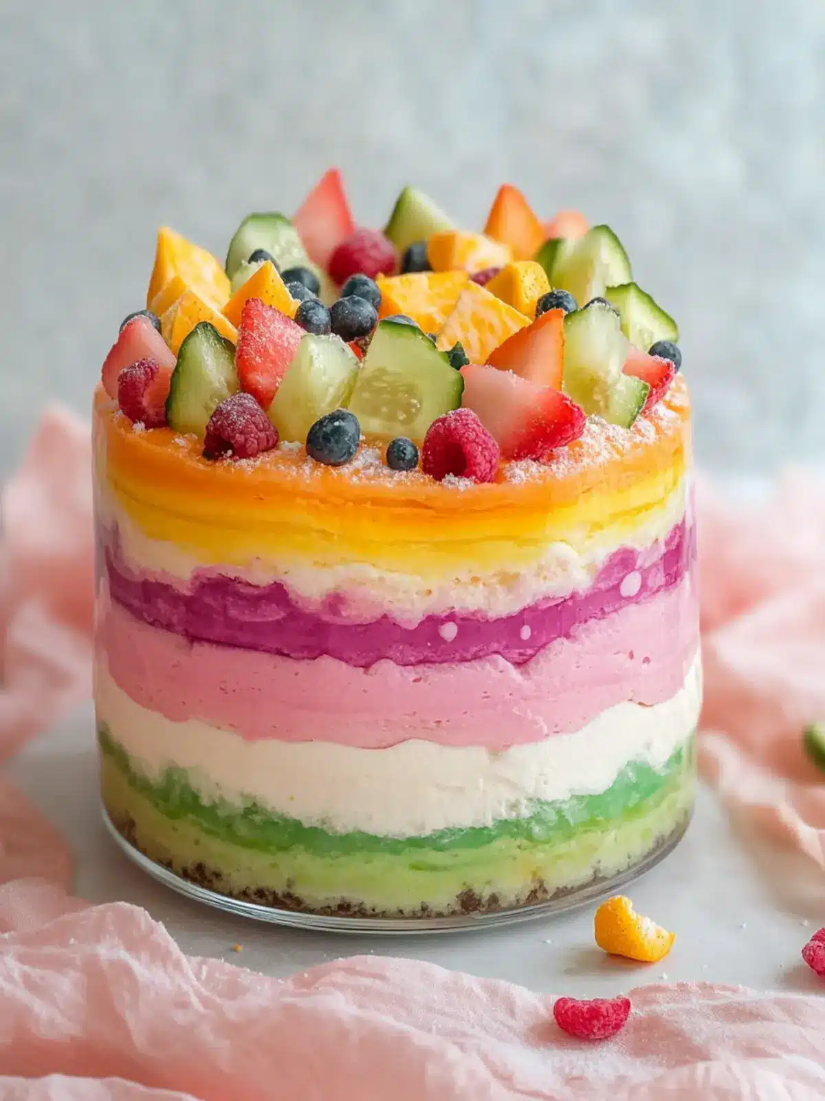 Rainbow Layered Breeze: Refreshing Mocktail for Summer Fun 4 Rainbow Layered Breeze