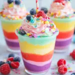 Delight in Colorful Rainbow Pudding Cups for a Sweet Treat 9 Rainbow Pudding Cups