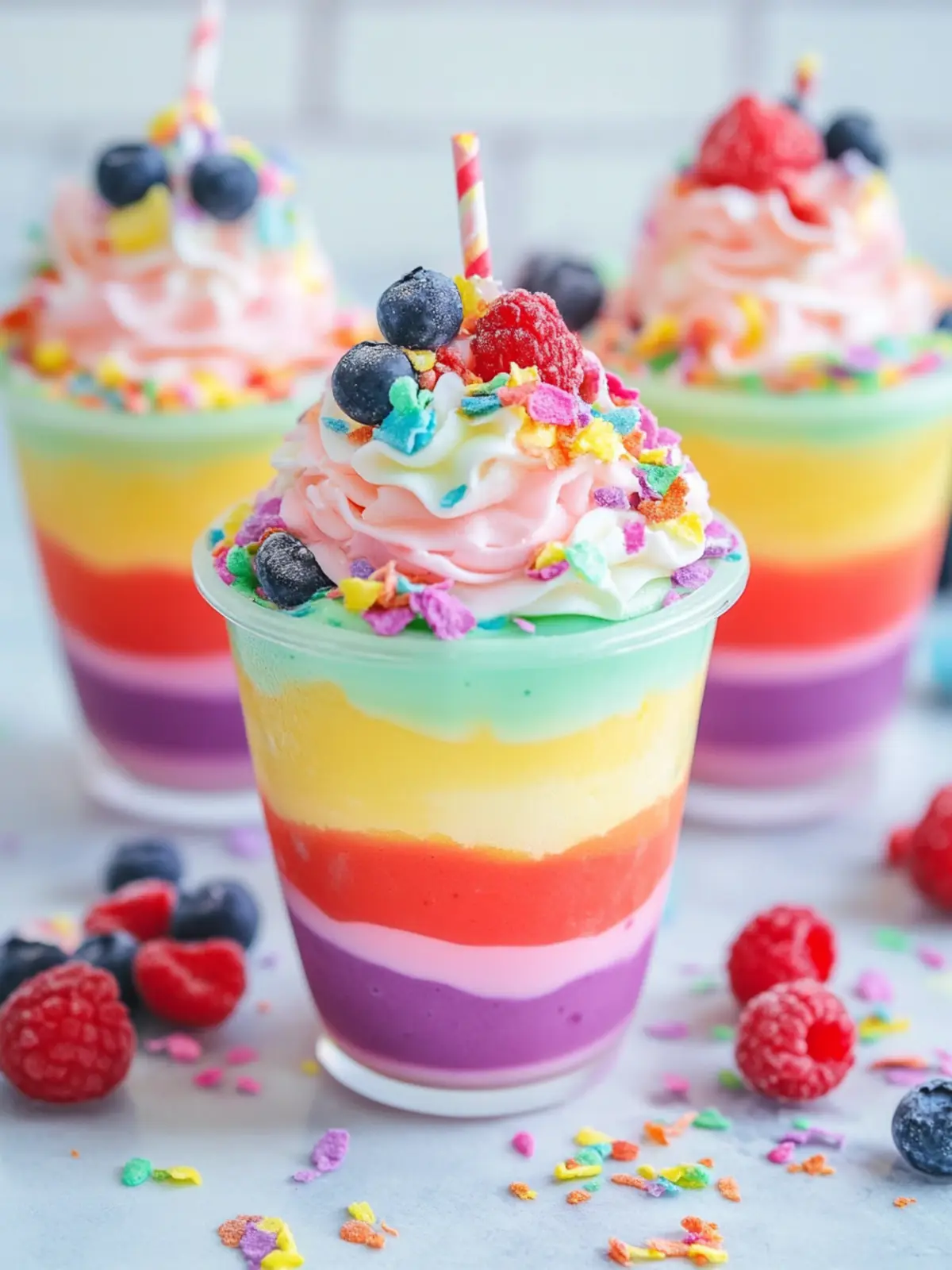 Delight in Colorful Rainbow Pudding Cups for a Sweet Treat 5 Rainbow Pudding Cups