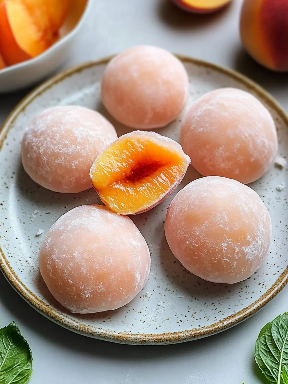 Delectable Peach Mochi: A Sweet Twist on a Classic Treat 4 Peach Mochi