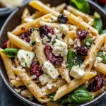 Feta & Cranberry Penne Salad with Zesty Orange Vinaigrette 8 Feta & Cranberry Penne Salad