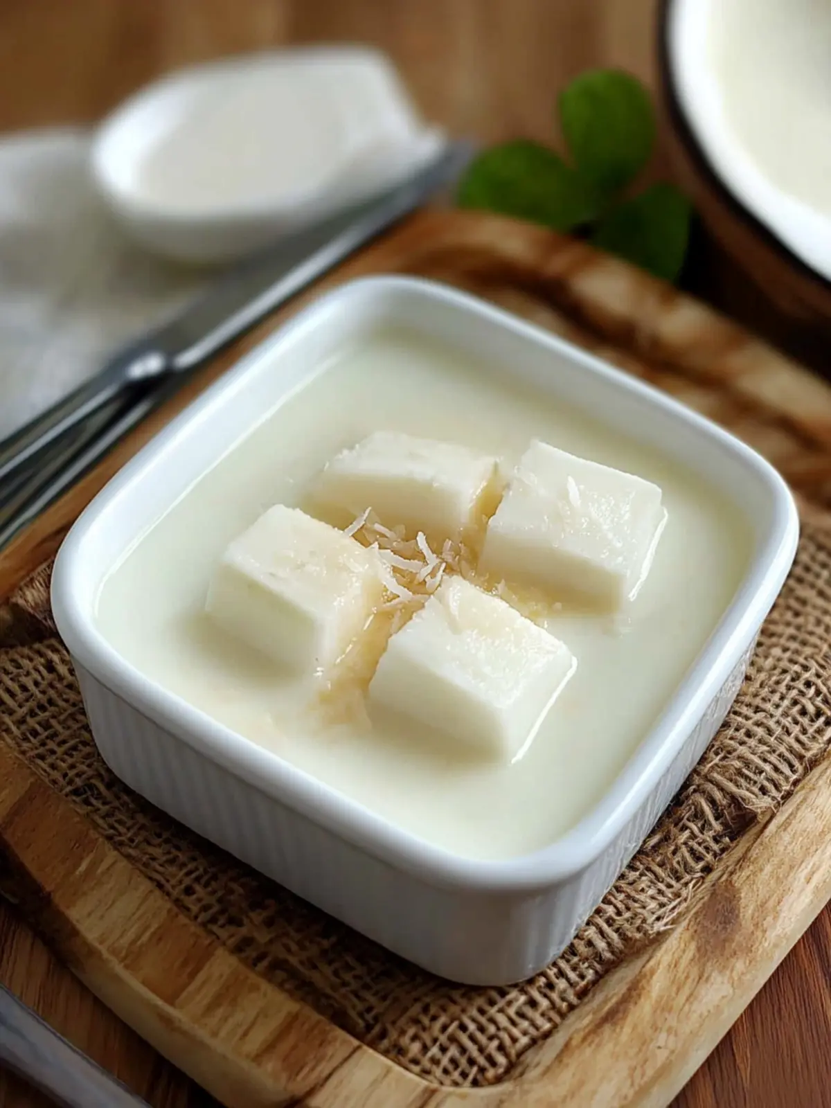 Silky Chinese Coconut Pudding: Easy 5-Ingredient Delight 2 Chinese Coconut Pudding
