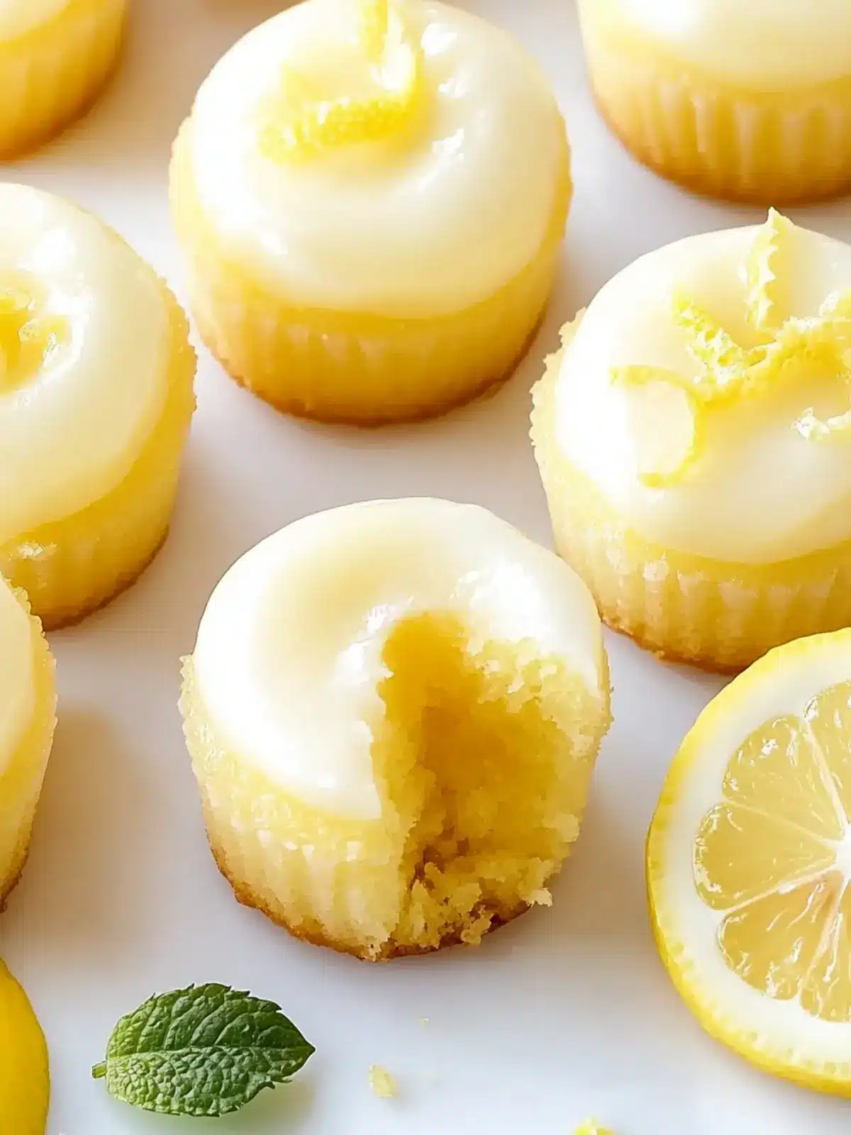 Mini Lemon Drop Cakes – Zesty Bites for Every Celebration 5 Mini Lemon Drop Cakes