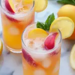 Refreshing Peach Lemonade Cocktail to Beat the Heat 7 Peach Lemonade