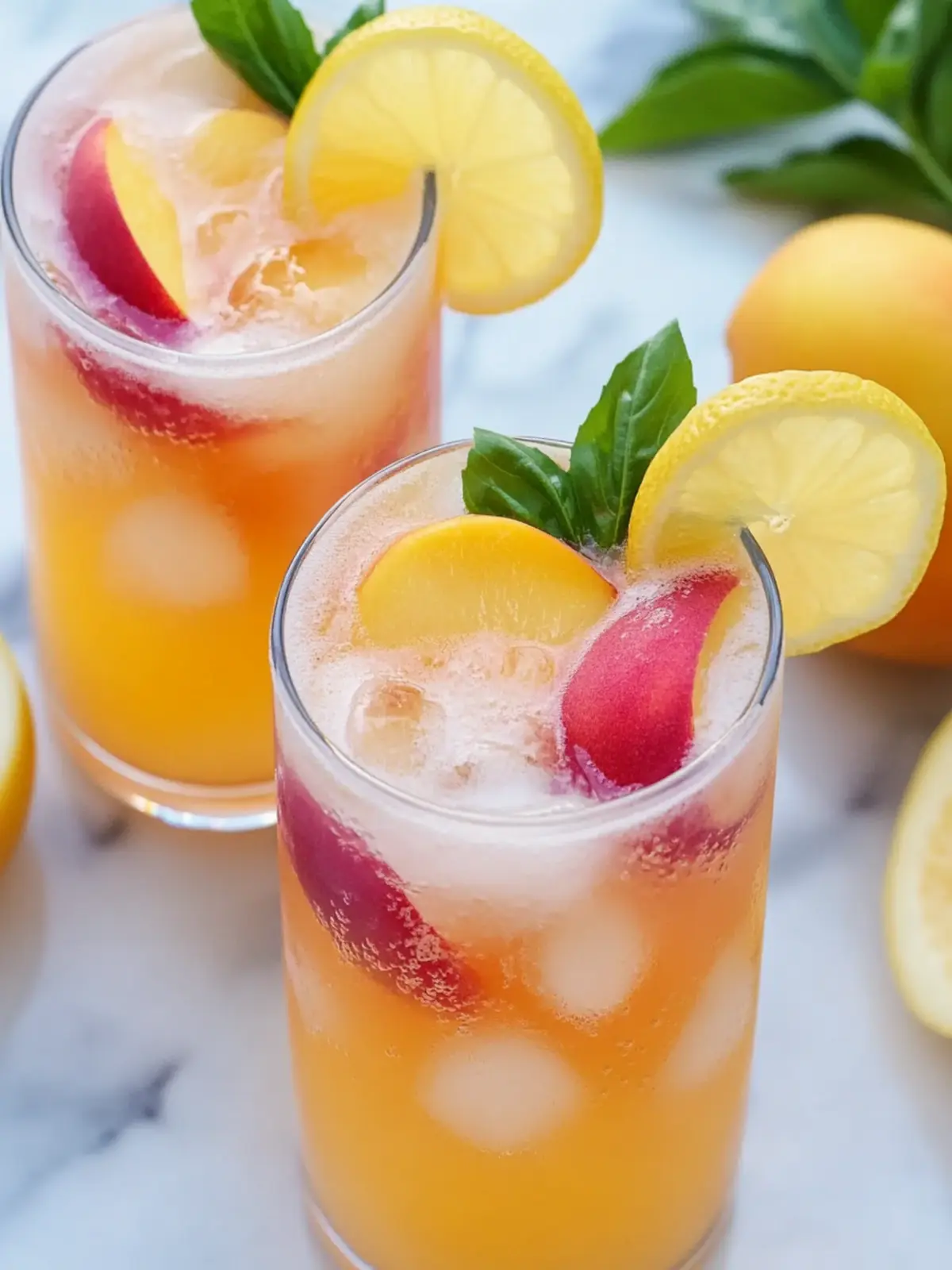 Refreshing Peach Lemonade Cocktail to Beat the Heat 5 Peach Lemonade