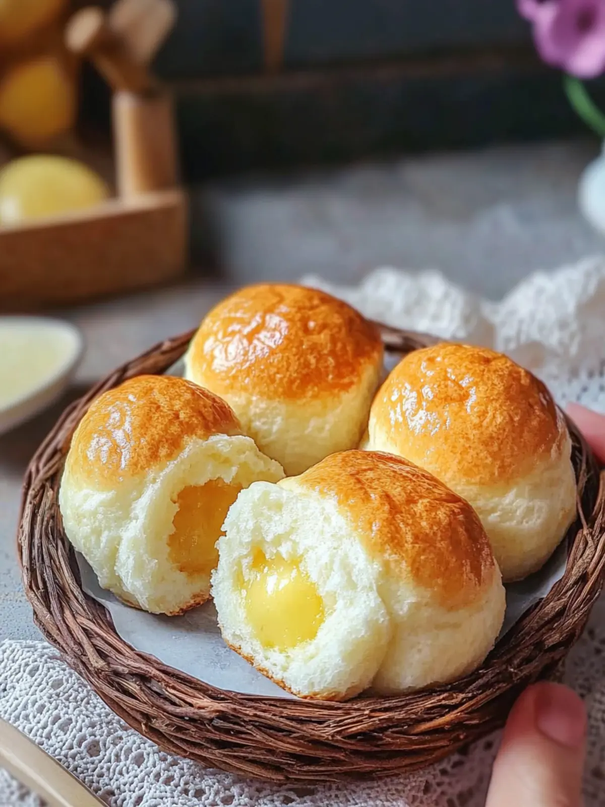 Delicious Custard Buns: A Sweet Treat to Make at Home 4 Custard Buns