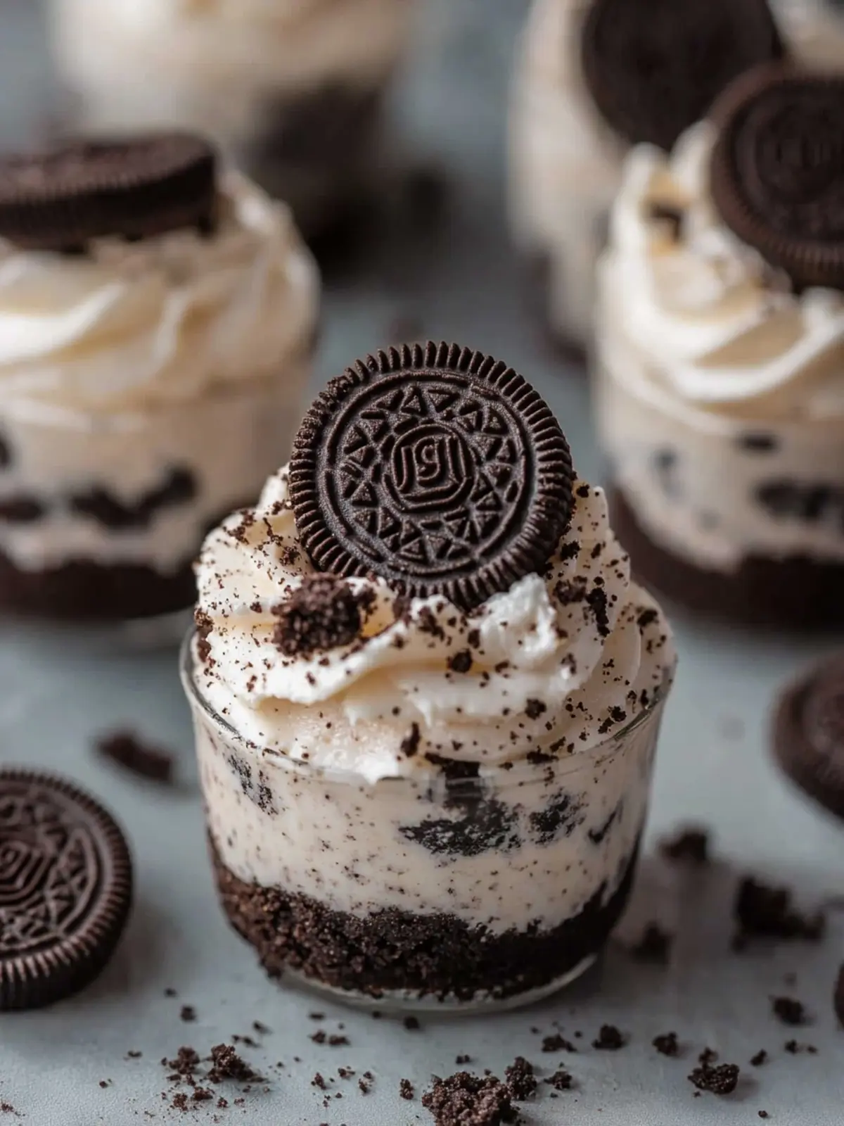 Decadent No-Bake Oreo Cheesecake Cups for Easy Indulgence 5 No-Bake Oreo Cheesecake Cups