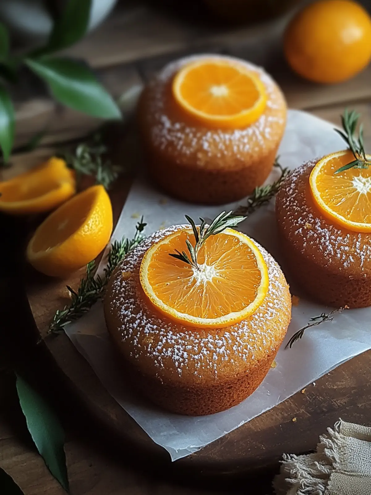 Irresistibly Moist Orange Ginger Honey Cakes for Cozy Days 3 orange ginger honey cakes